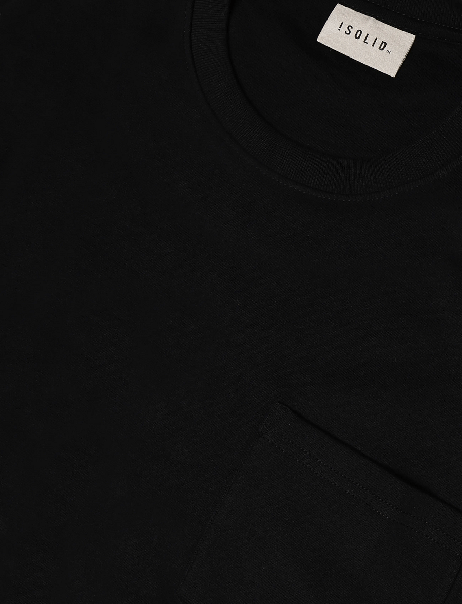 Solid - SDWESTER TEE - kortærmede t-shirts - true black - 2