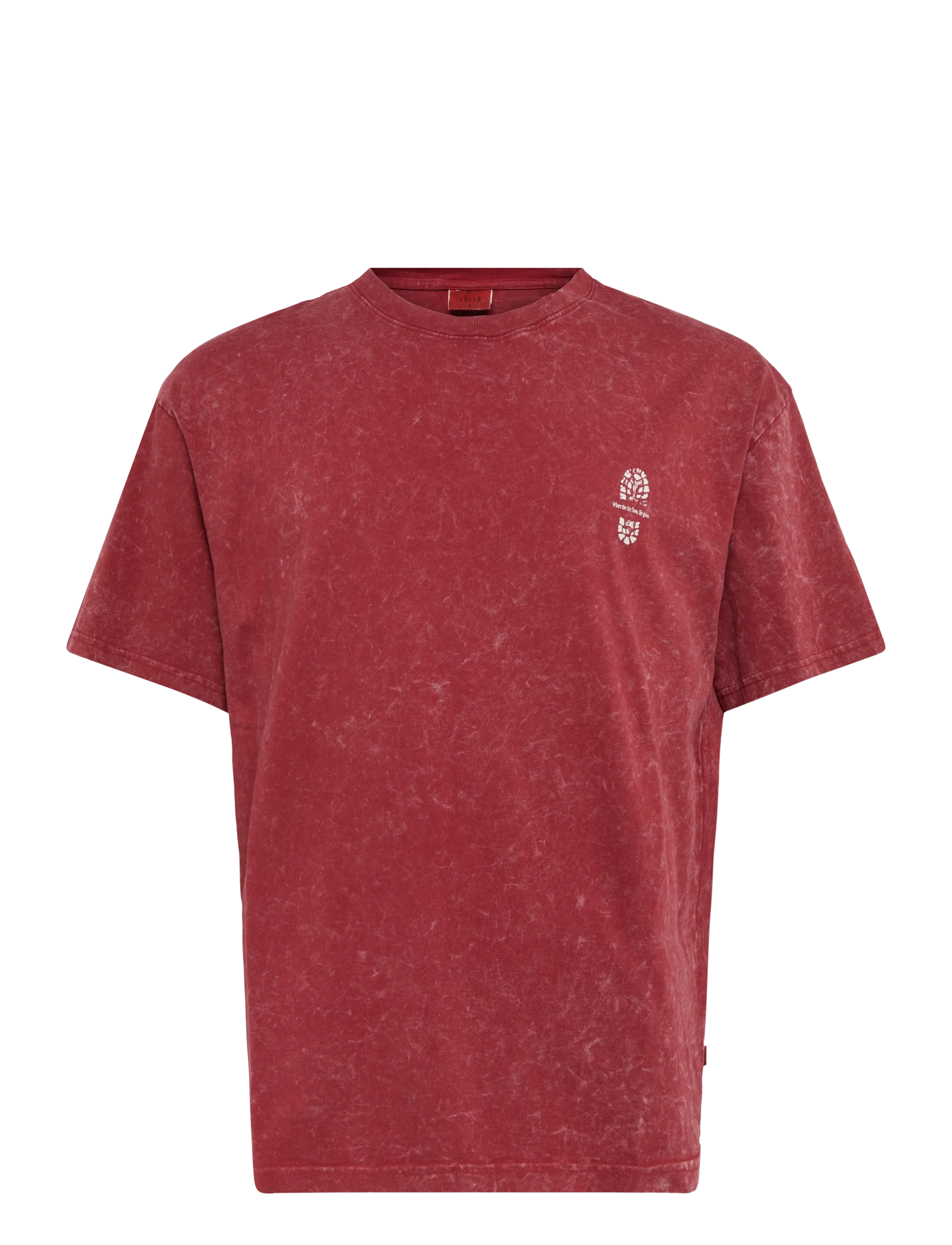 Solid SDWICK - Kortärmade t-shirts - BRICK RED / burgundy