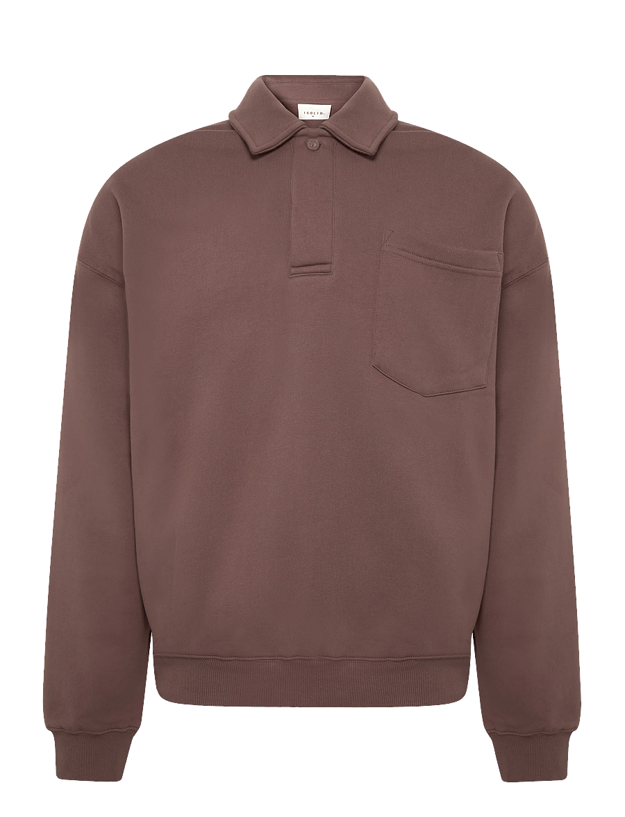 Solid - SDVARRO POLO - poloer i strik med lange ærmer - bracken - 0