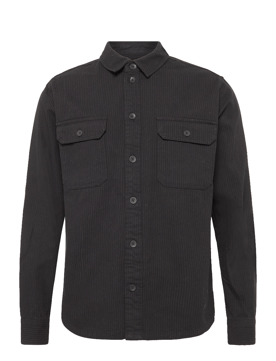 Solid - SDVIC SH - gestreifte hemden - true black - 0