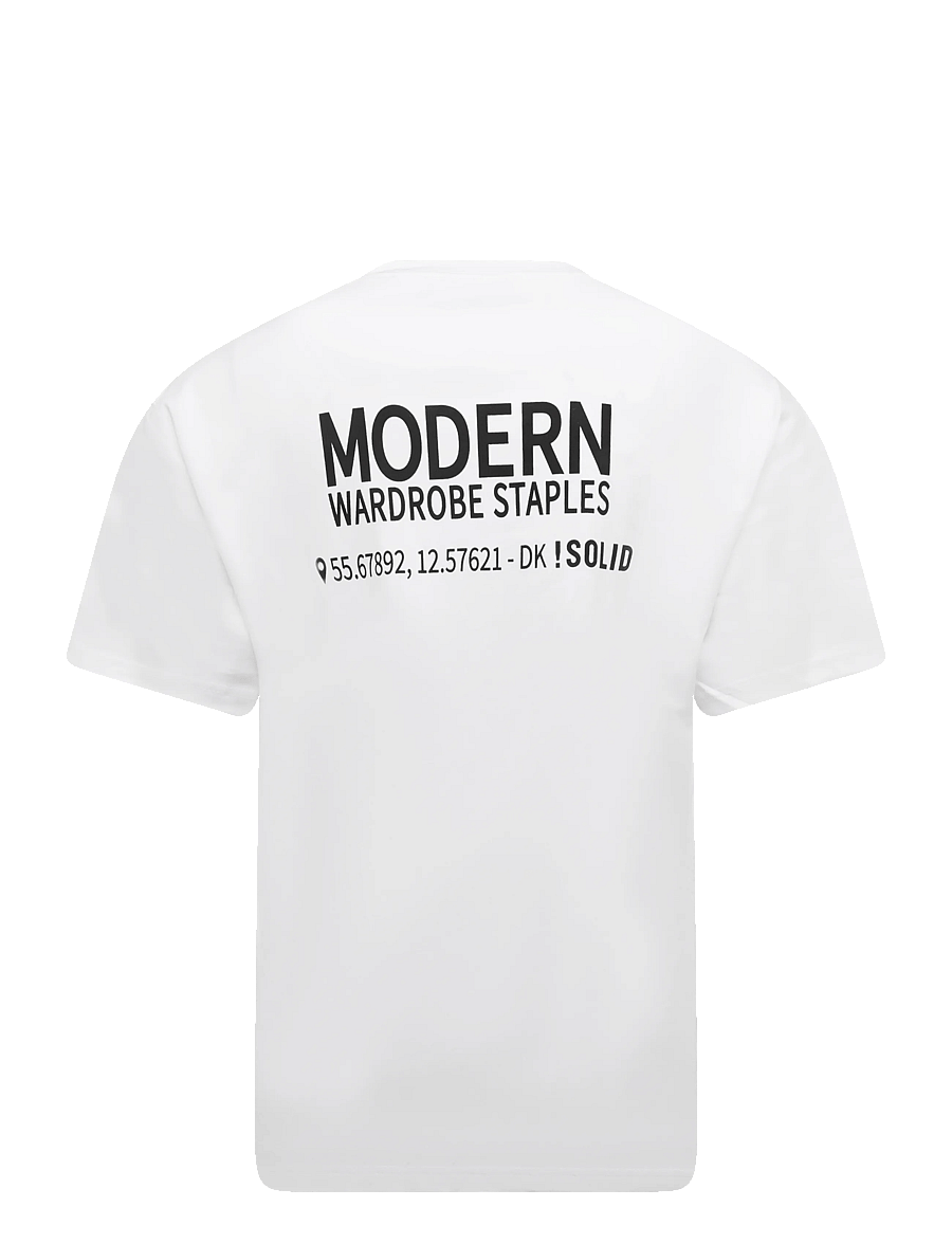 Solid - SDVILARIO CREW SS - kurzärmelige t-shirts - 110601 white - 1