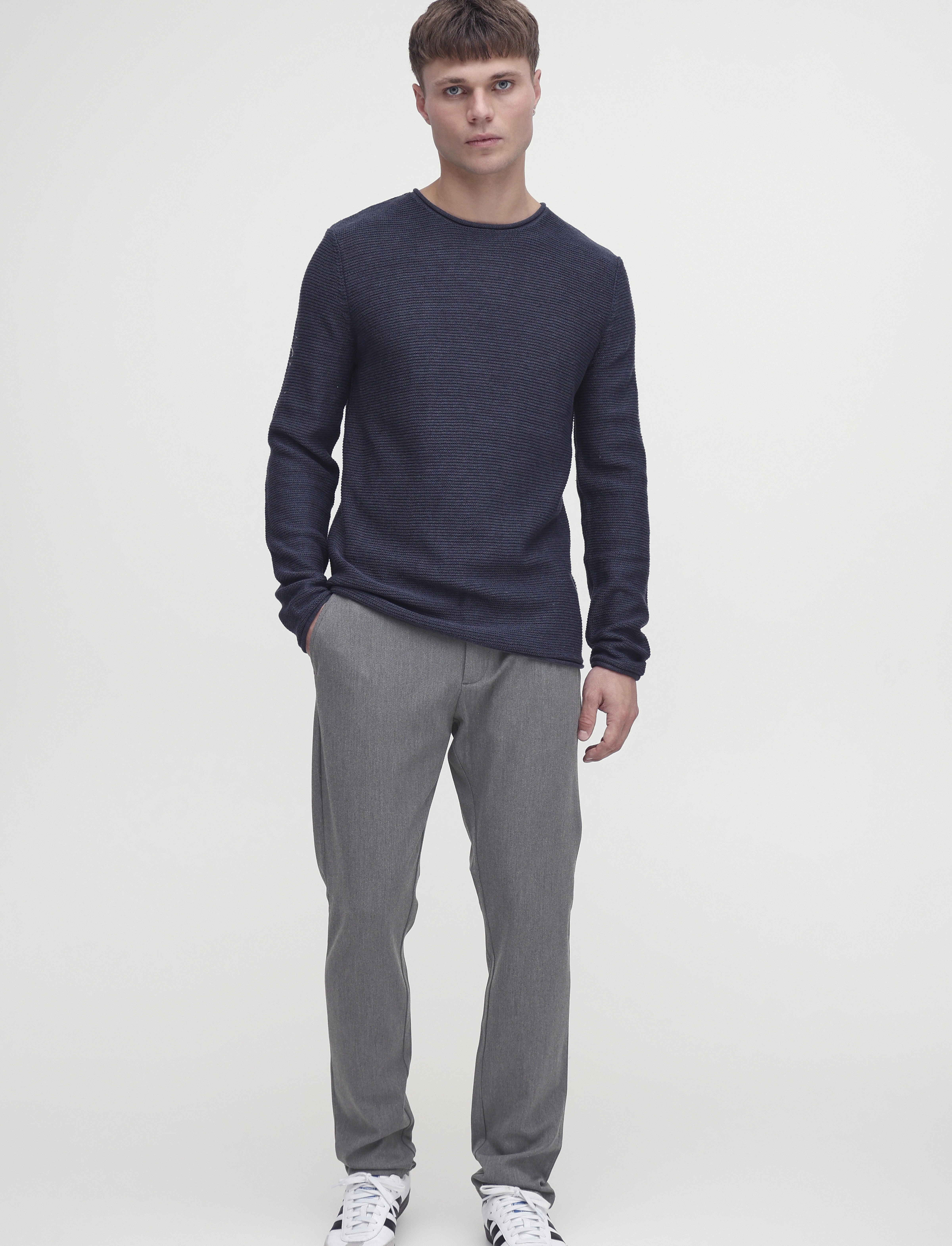 Solid Sdfrederic, 32 x 32, Grey, Bukser > Chinos, Herre