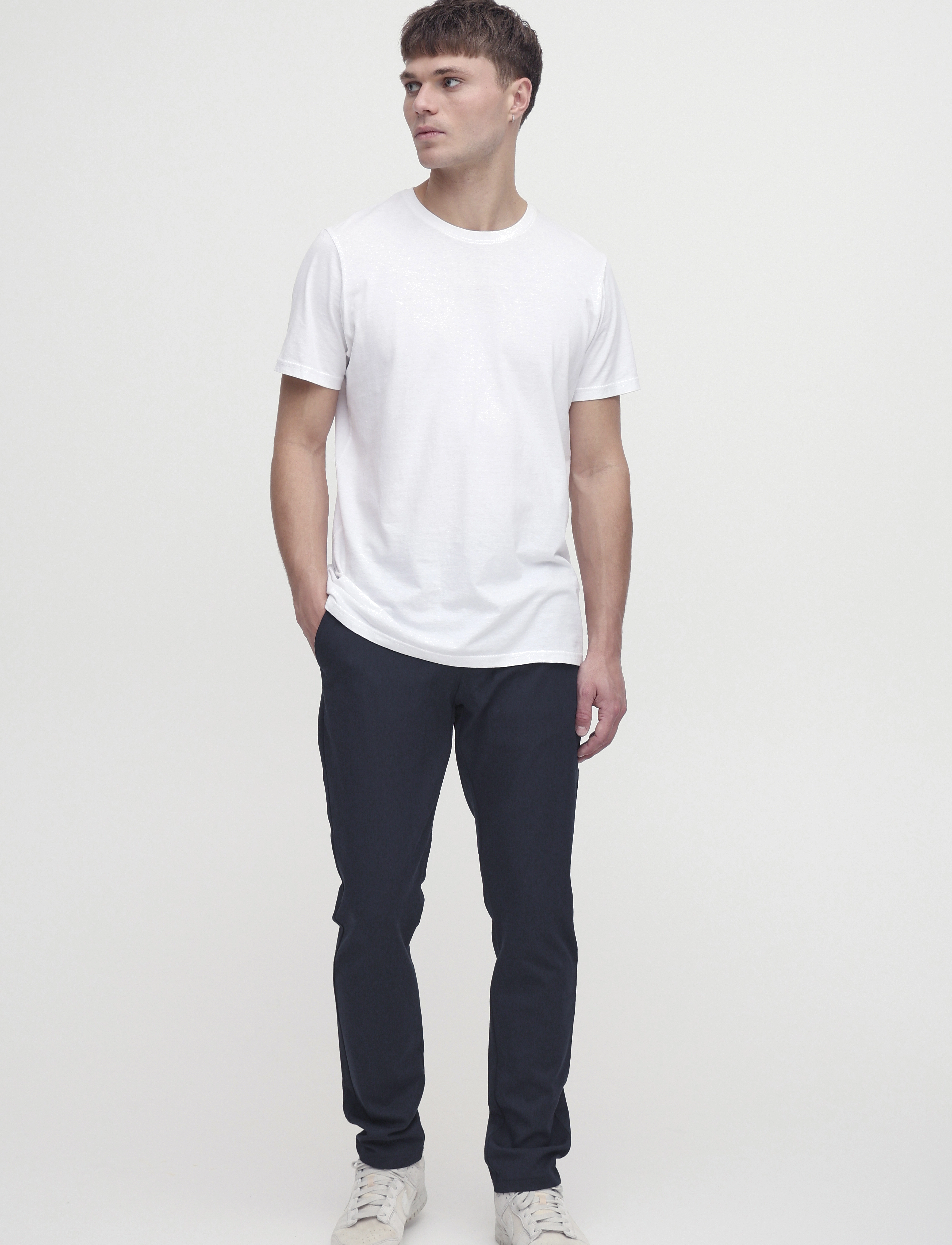 Solid Sdfrederic, Mænd, Slim Fit Chinos, Navy, Str: 33 x 32