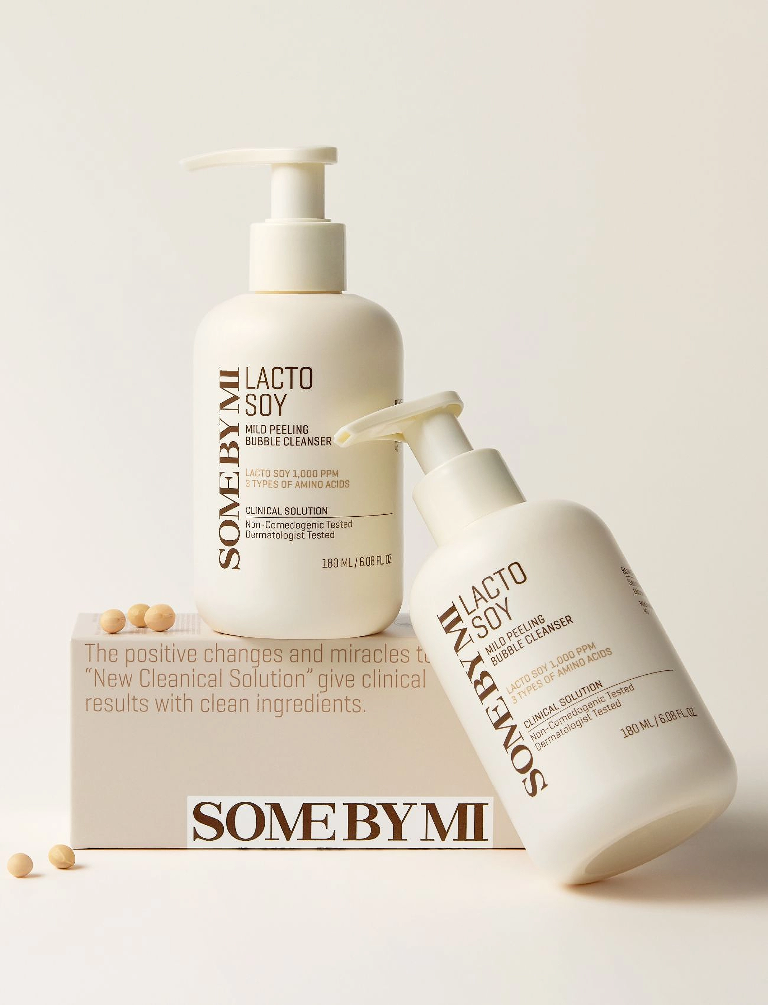 Some by Mi - Lactosoy Mild Bubble Peeling Cleanser - kasvojen puhdistus - clear - 2