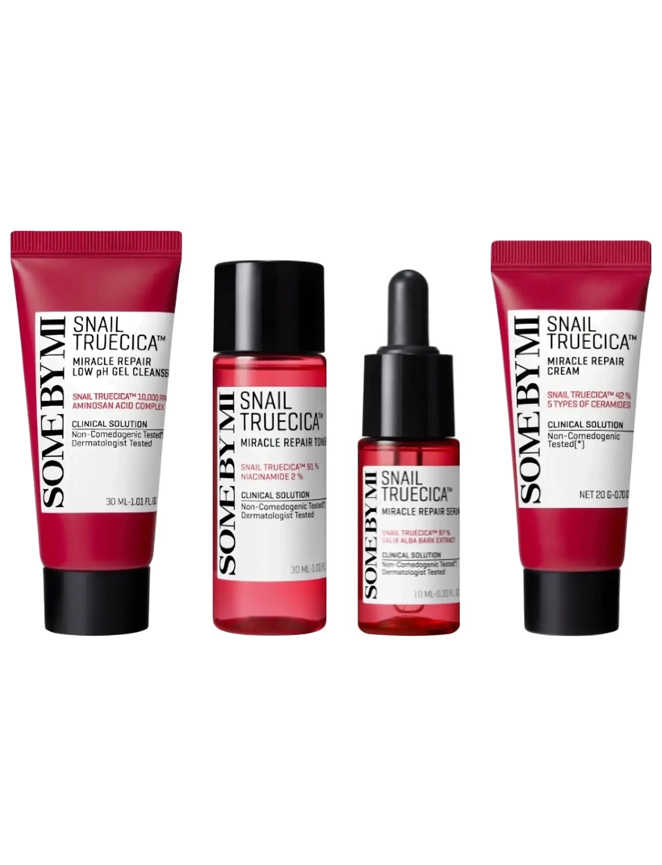 Some by Mi - Snail Truecica Miracle Repair Starter Kit - handa honum - clear - 2