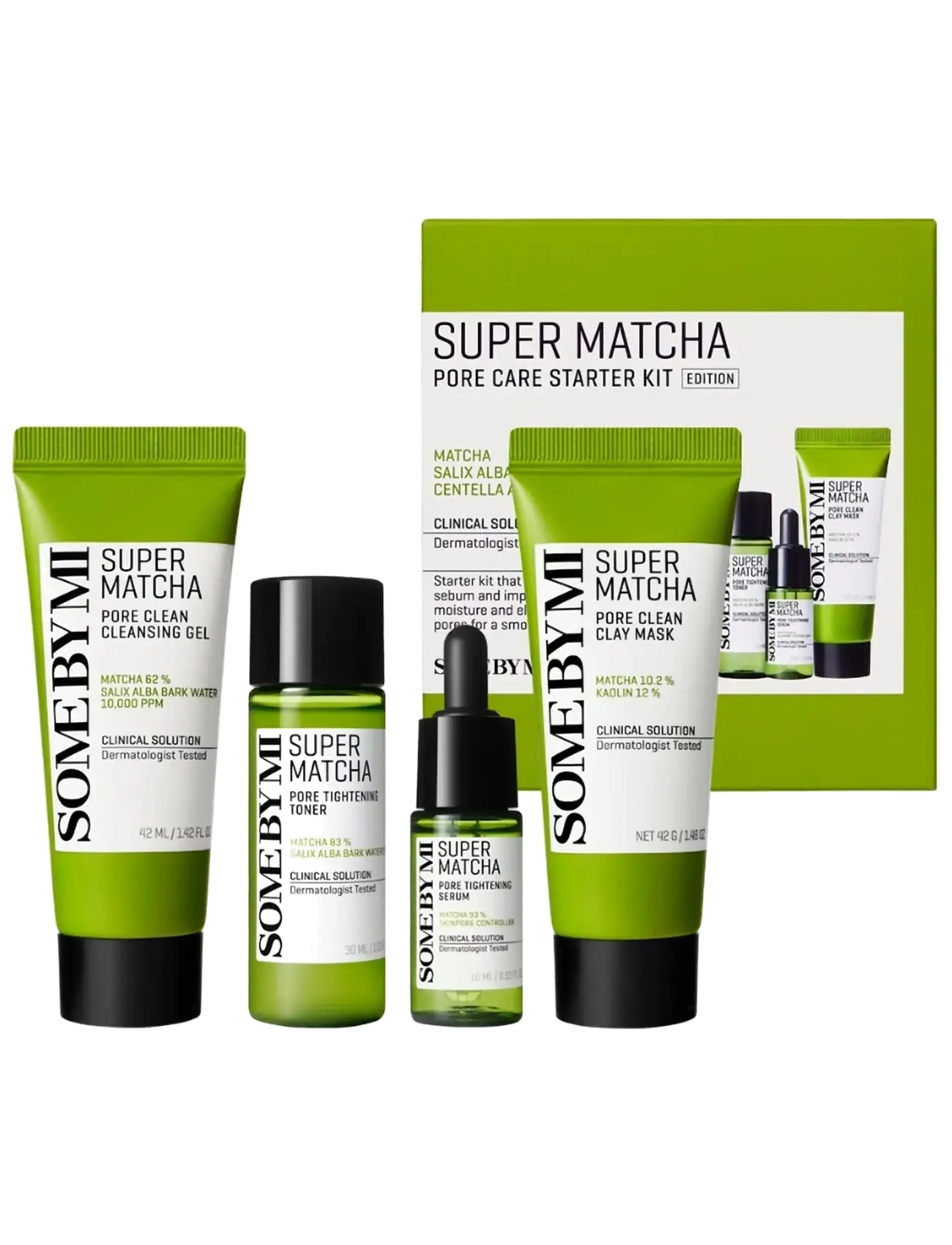 Some by Mi Super Matcha Pore Care Starter Kit - Under 200 kr - CLEAR / undefined