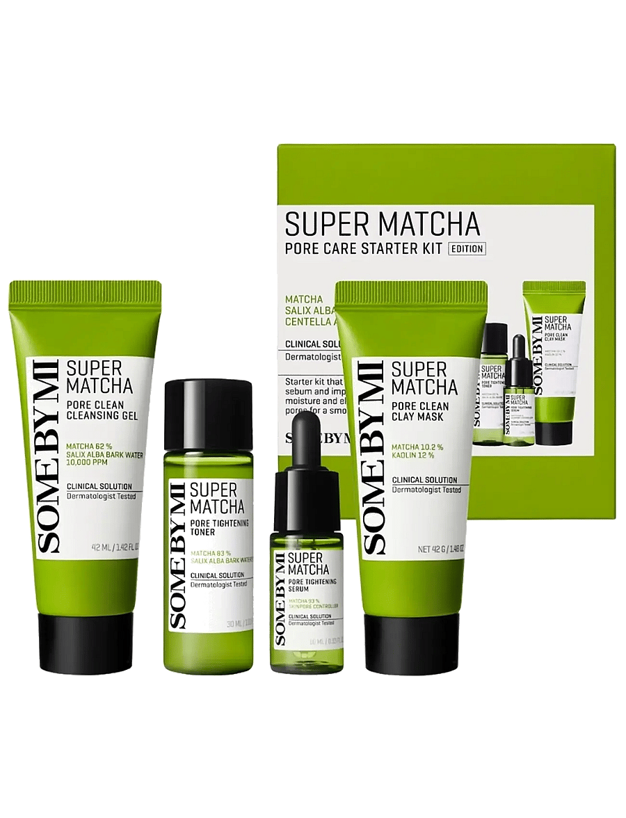 Some by Mi - Super Matcha Pore Care Starter Kit - clear - 1