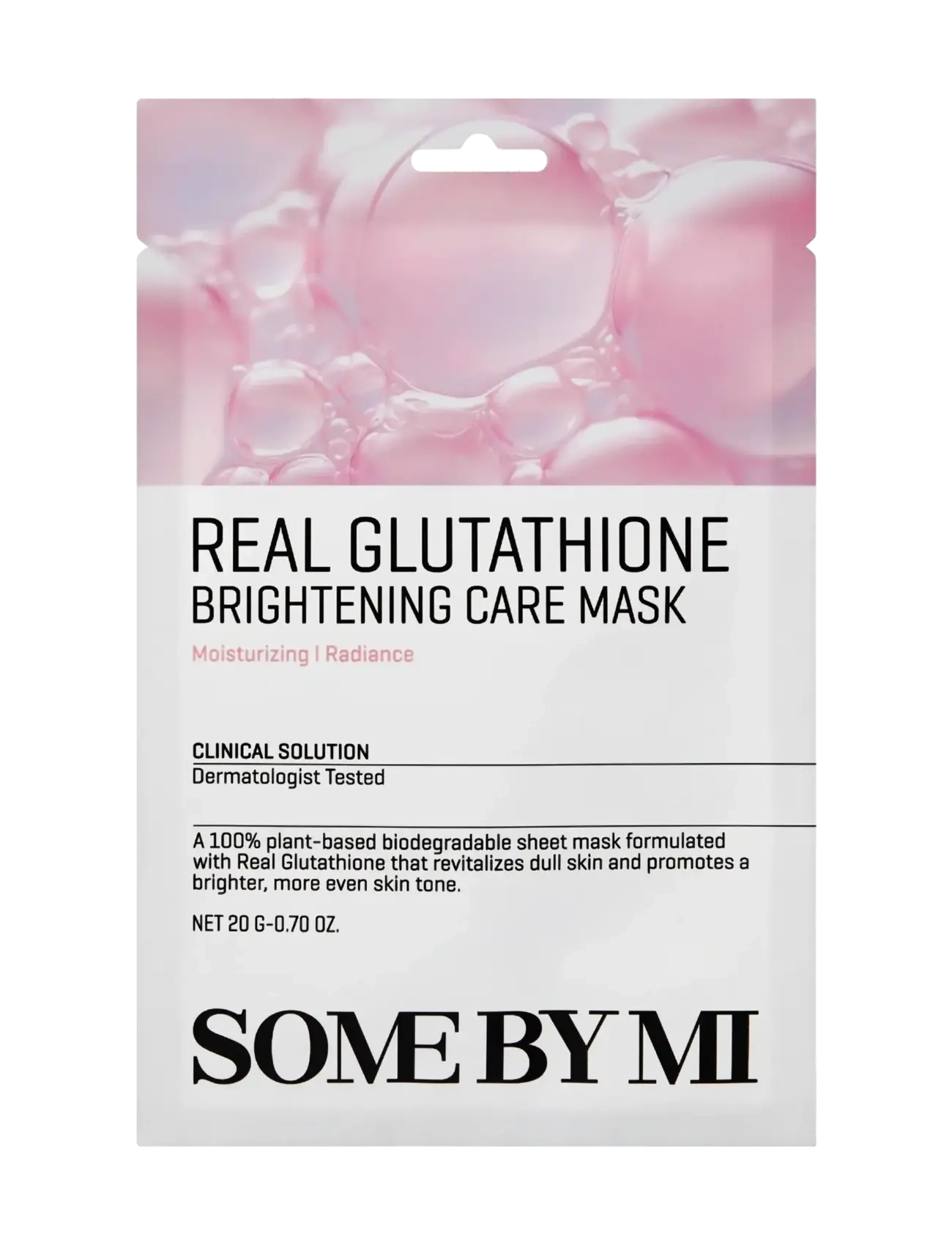 Some by Mi Real Glutathione Brightening Care Mask, Sheetmaske, Nude, Str: 20 G