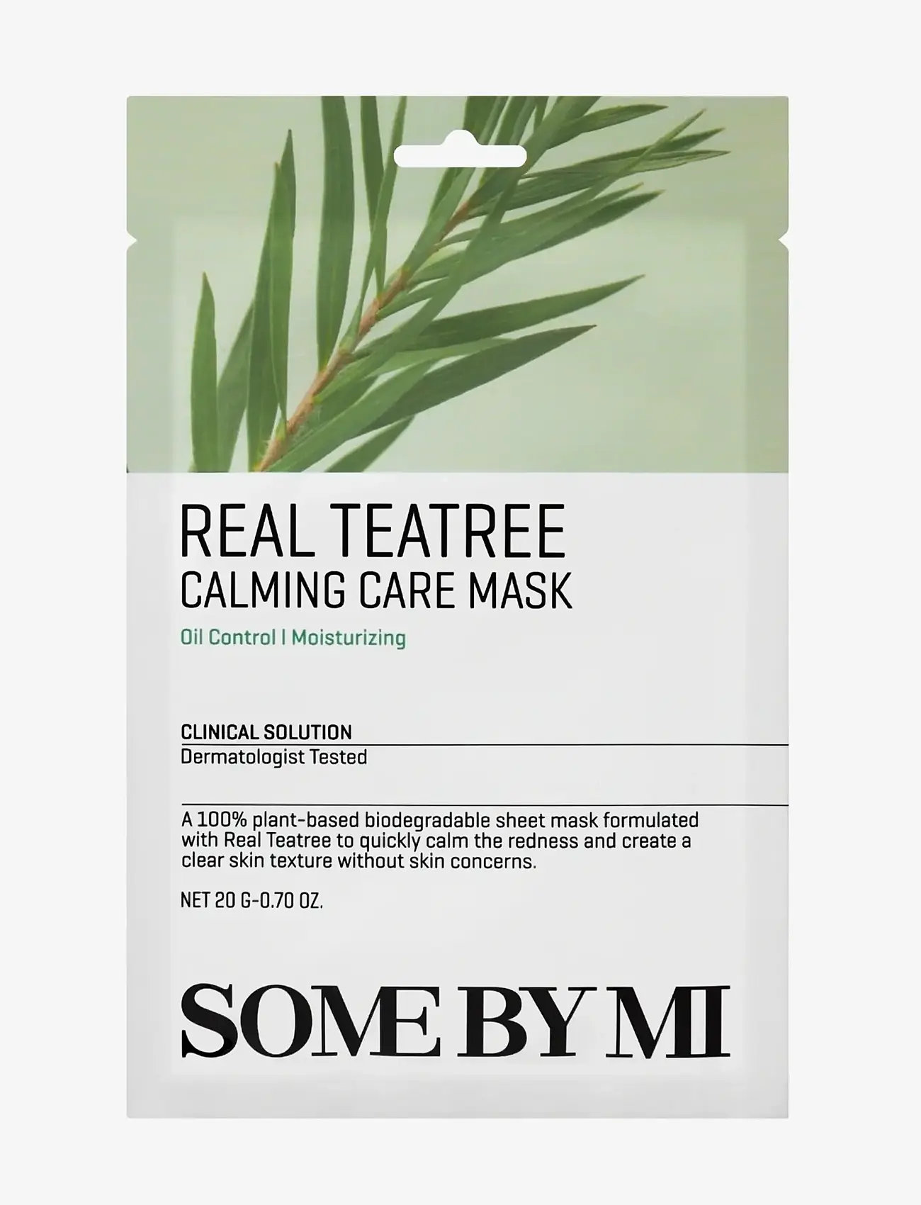 Some by Mi - Real Teatree Calming Care Mask - ansiktsmask - clear - 0