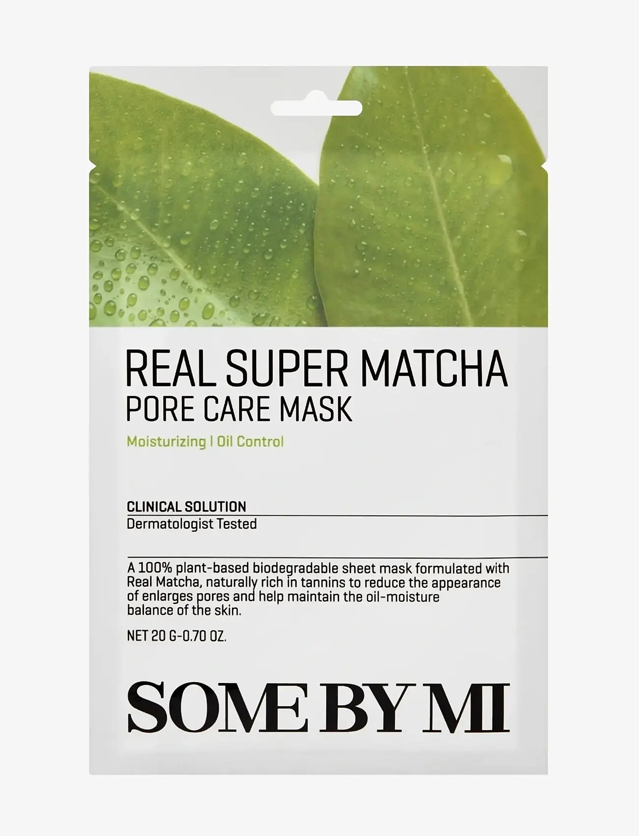 Some by Mi Real Super Matcha Pore Care Mask - Ansigtspleje - CLEAR / undefined