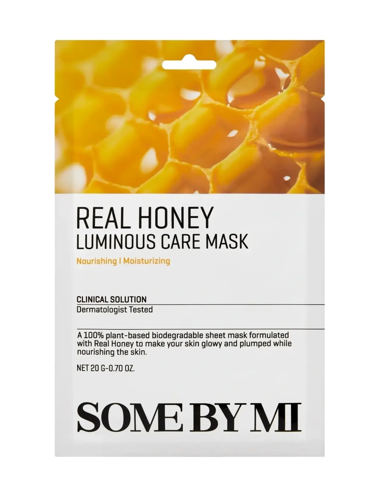 Some by Mi Real Honey Luminous Care Mask, Sheetmaske, Nude, Str: 20 G