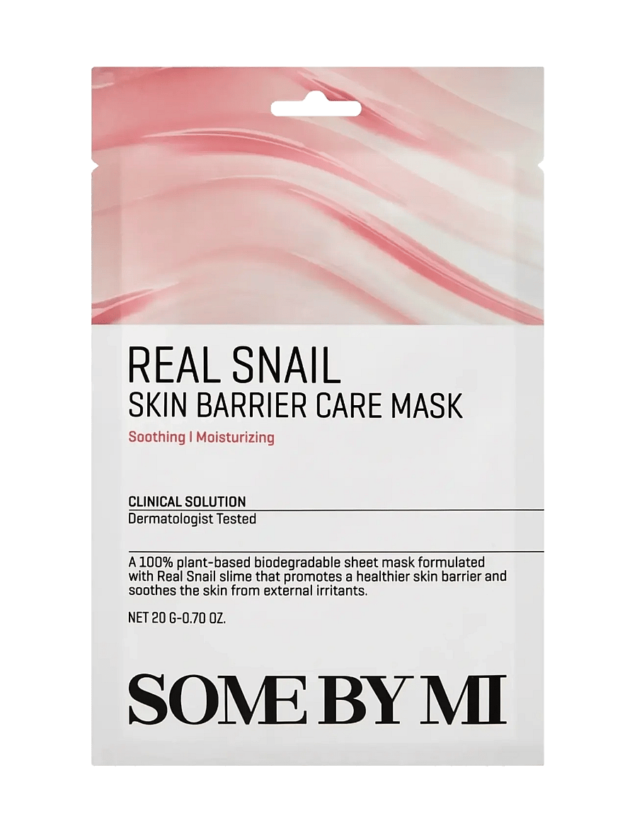 Some by Mi - Real Snail Skin Barrier Care Mask - clear - 1