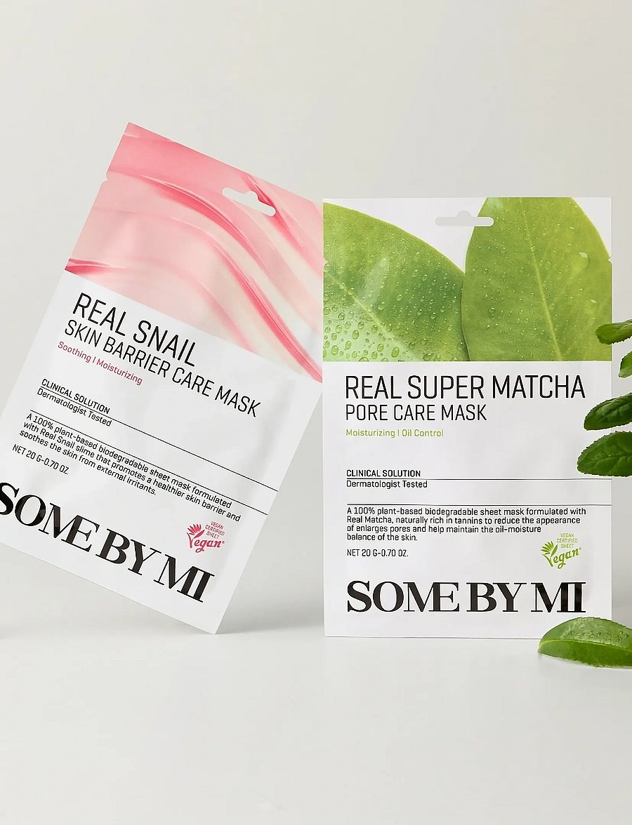 Some by Mi - Real Snail Skin Barrier Care Mask - clear - 0