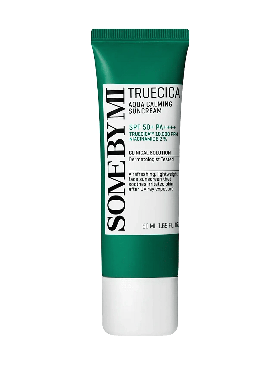 Some by Mi - Truecica Aqua Calming Suncream SPF50+ PA++++ - til ansigtet - clear - 1