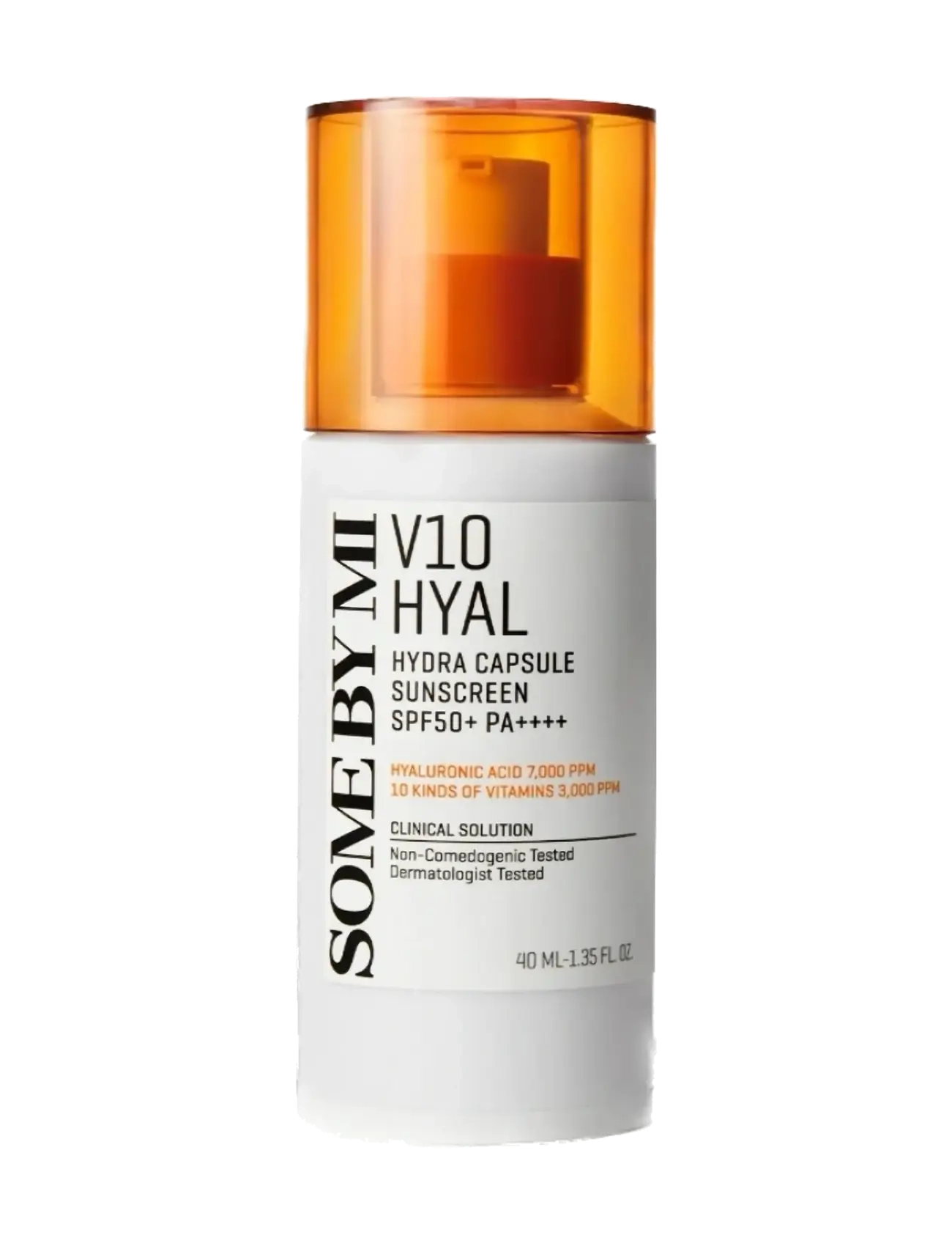 Some by Mi V10 Hyal Hydra Capsule Sunscreen Spf50+ Pa++++, Ansigt, Hvid, Str: 40 ML