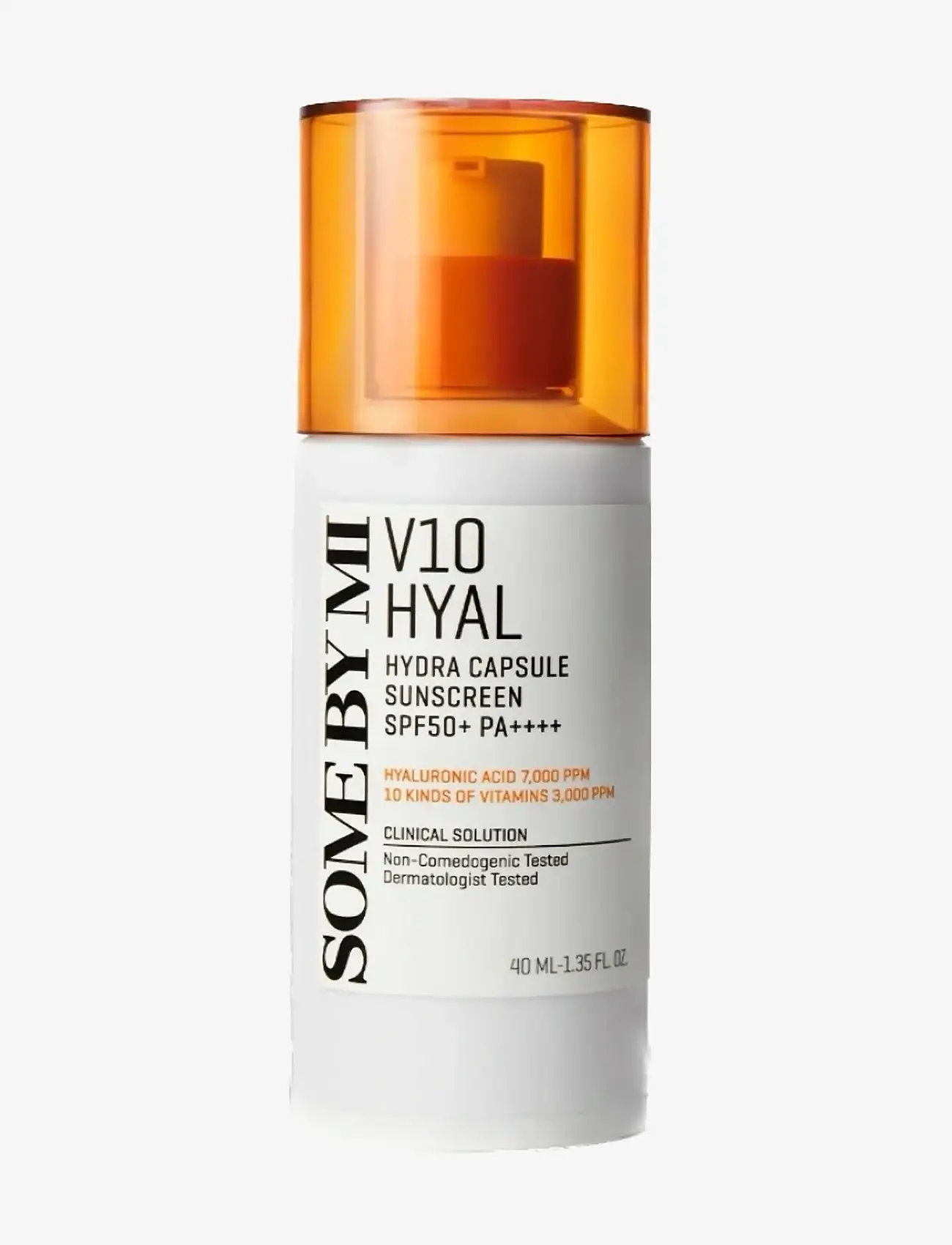 Some by Mi - V10 Hyal Hydra Capsule Sunscreen SPF50+ PA++++ - för ansiktet - clear - 1