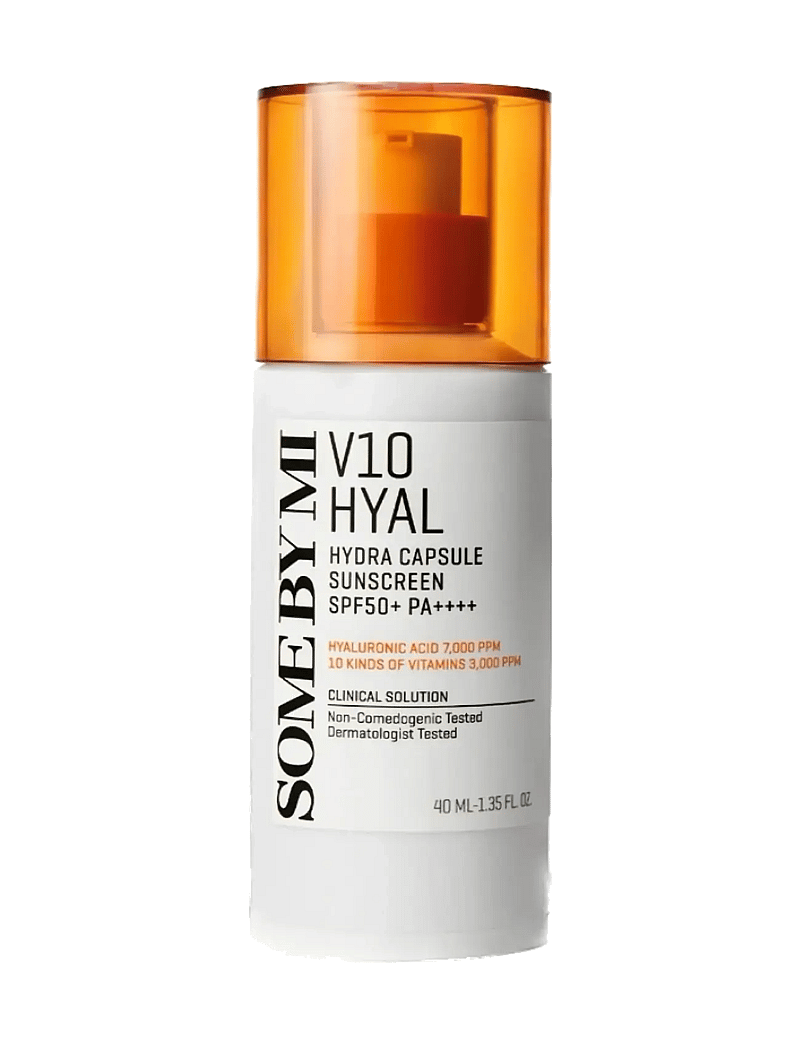 Some by Mi - V10 Hyal Hydra Capsule Sunscreen SPF50+ PA++++ - til ansigtet - clear - 1
