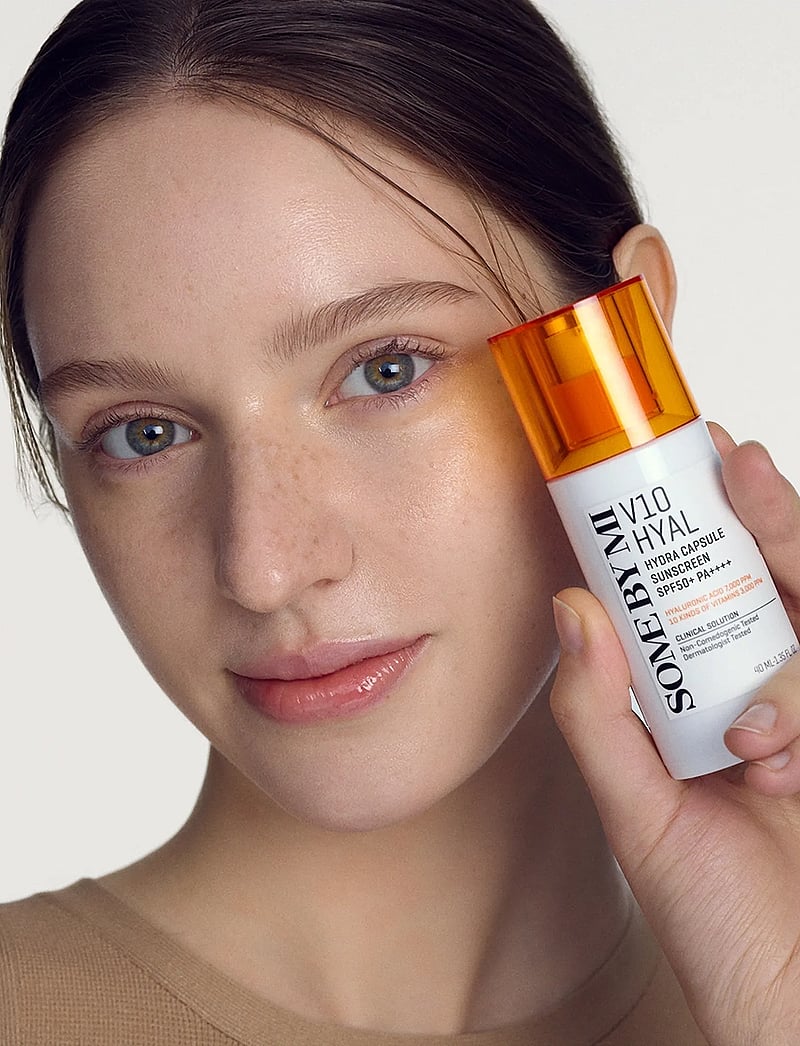 Some by Mi - V10 Hyal Hydra Capsule Sunscreen SPF50+ PA++++ - til ansigtet - clear - 0