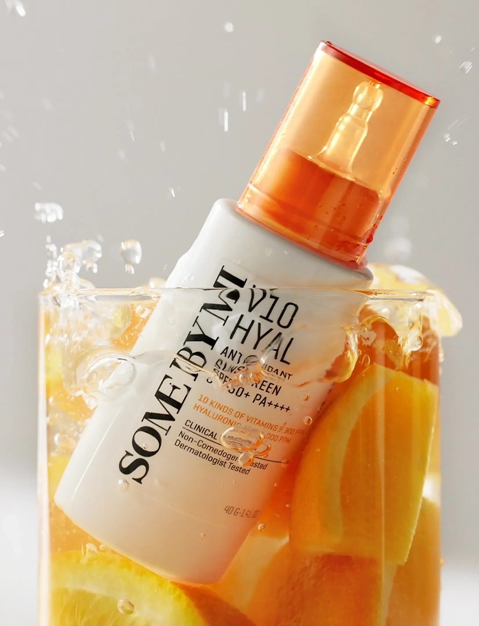 Some by Mi V10 Hyal Antioxidant Sunscreen Spf50+ Pa++++, 40 ml, Nude, Solpleje > Ansigt, Dame