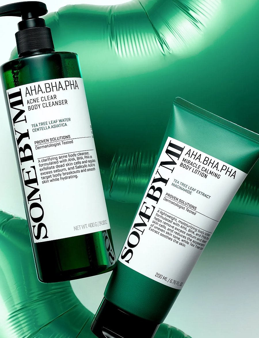 Some by Mi - Some By Mi - Bacne Care Cleanser & Lotion Duo (2pcs.) - duschgel & duscholjor - clear - 2