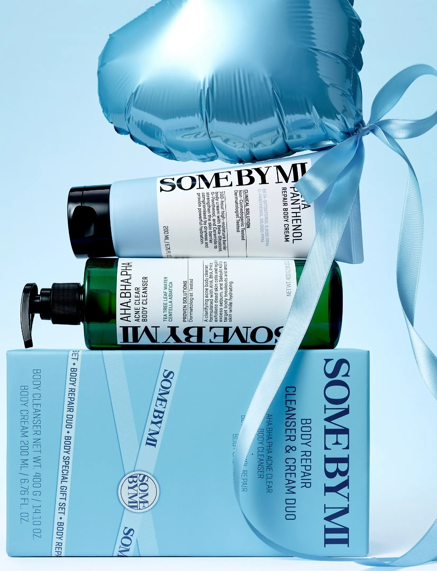 Some by Mi - Some By Mi - Body Repair Cleanser & Cream Duo (2pcs.) - duschgel & duscholjor  - clear - 0