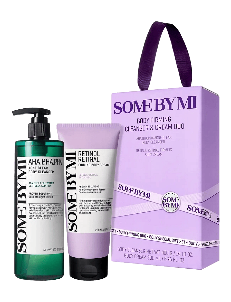Some by Mi - Some By Mi - Body Firming Cleanser & Cream Duo (2pcs.) - dušigeelid ja õlid - clear - 1