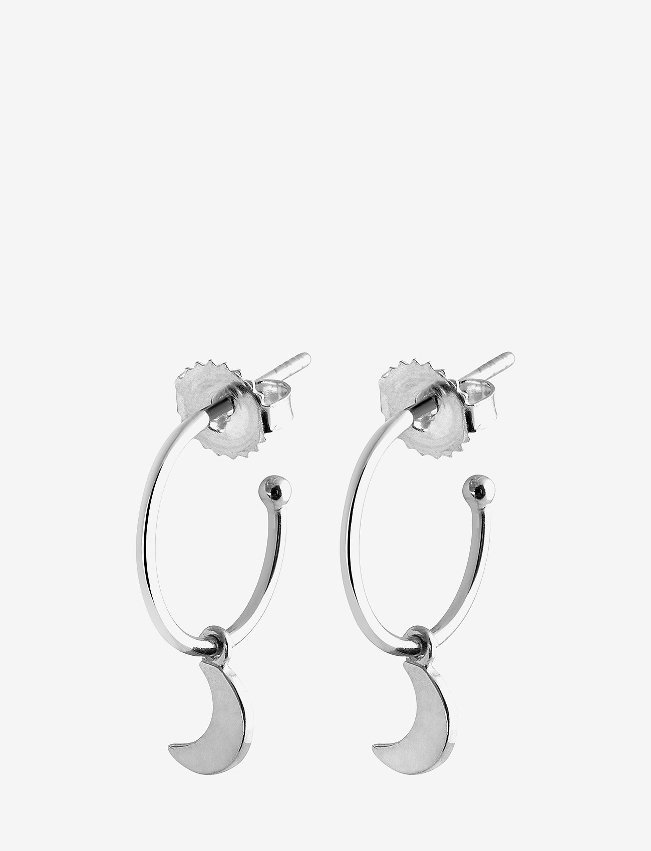 SOPHIE by SOPHIE - Mini hoops moon - silver - 0
