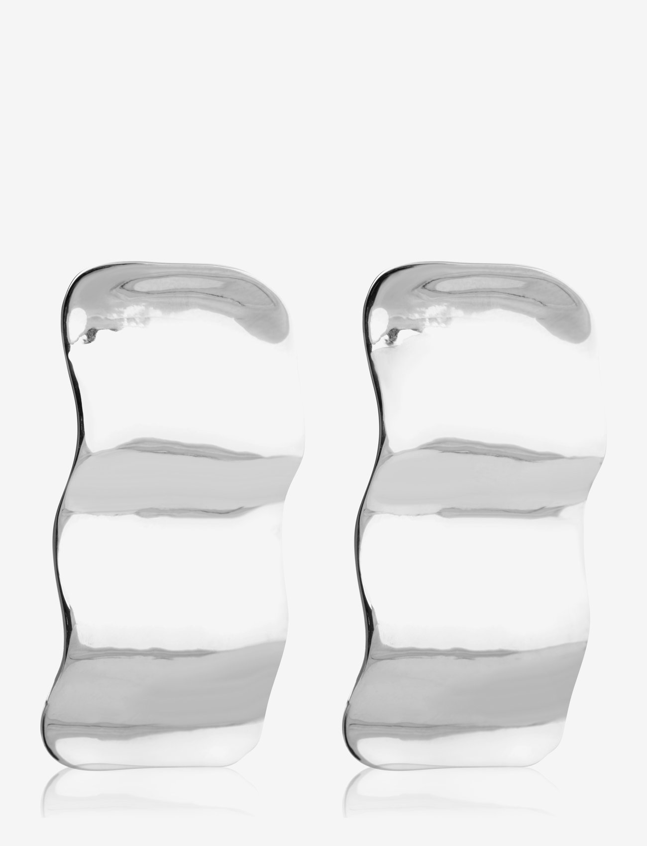 SOPHIE by SOPHIE - Hammered earrings - silver - 0