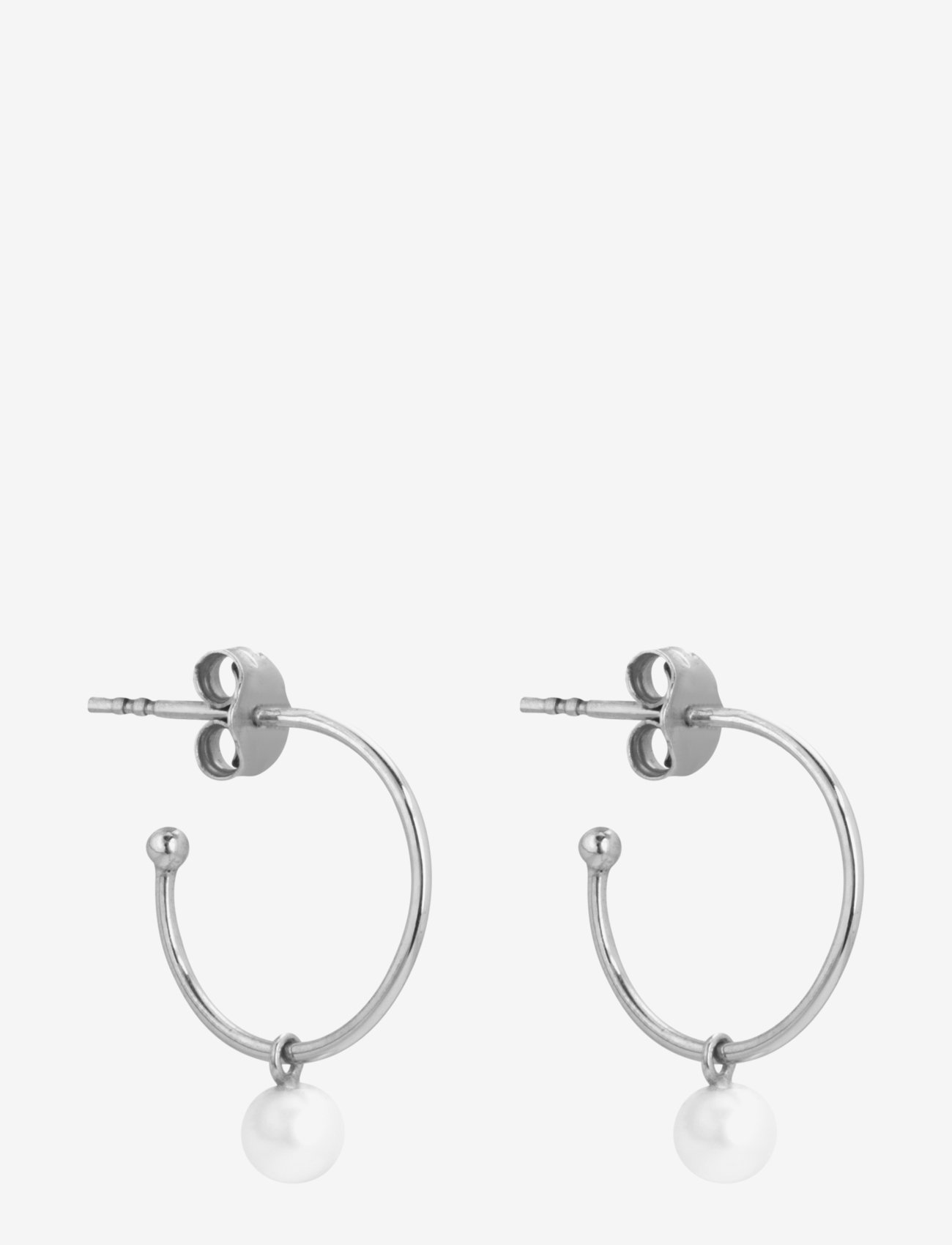 SOPHIE by SOPHIE - Pearl mini hoops - pärlörhängen - silver - 0