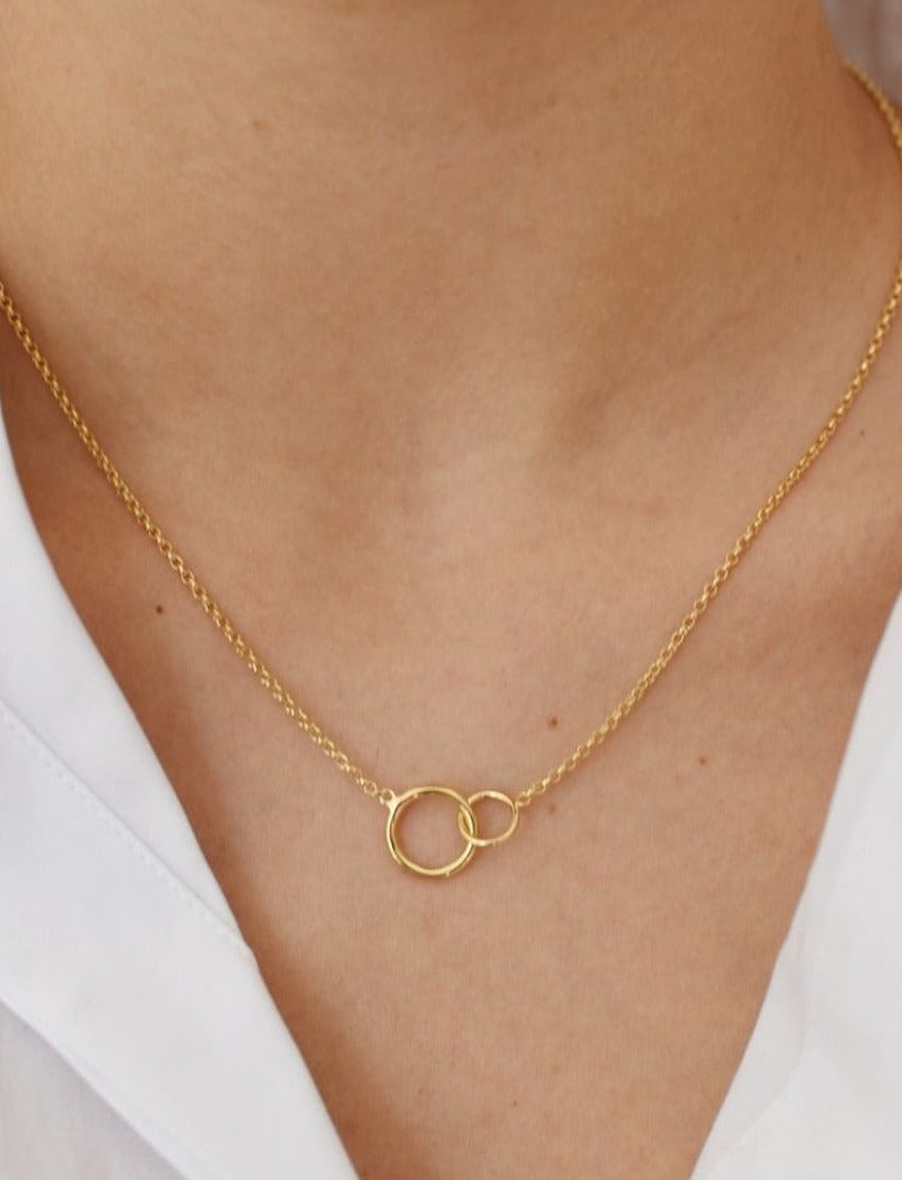 SOPHIE by SOPHIE - Mini cirlce necklace - ketten mit anhänger - gold - 0