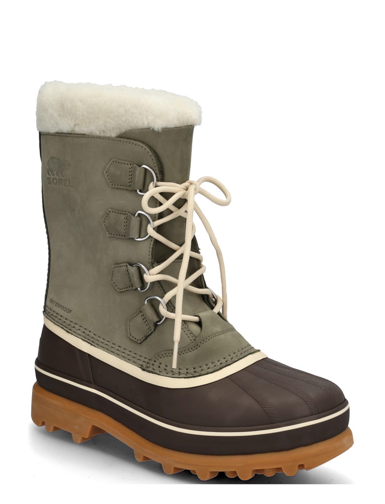 Sorel CARIBOU WP - Sportskor - STONE GREEN, TOBACCO / khaki/green