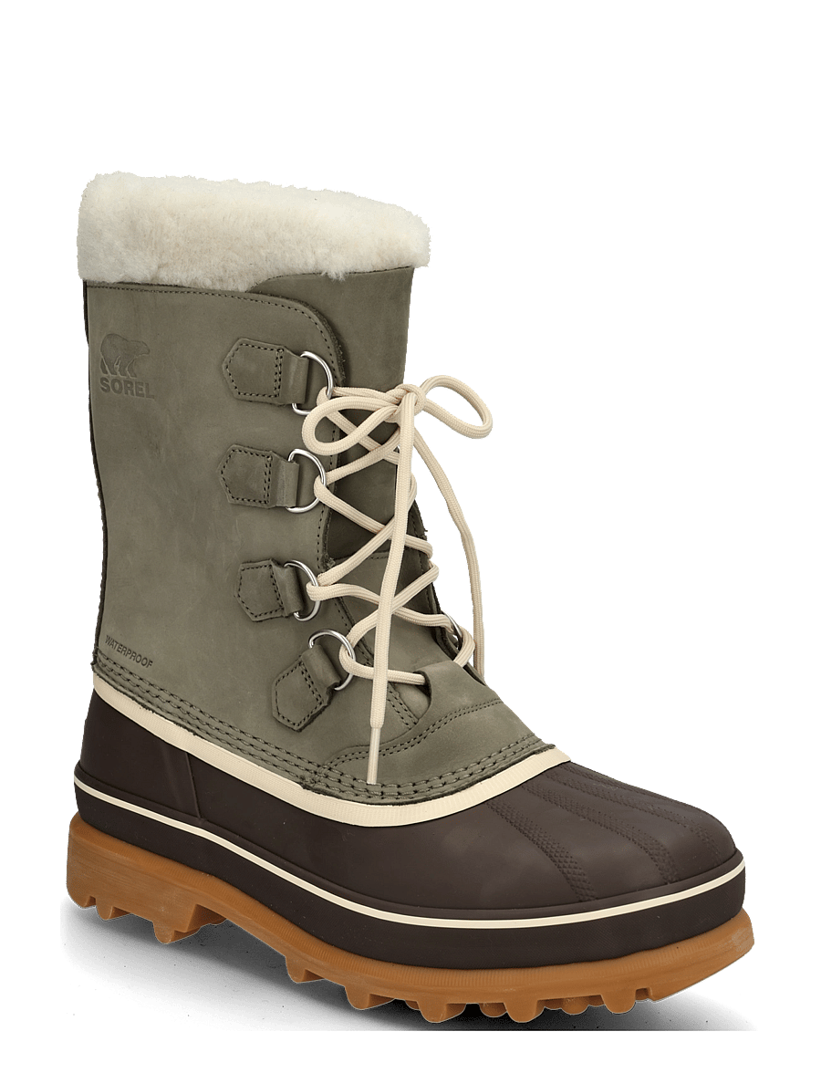 Sorel - CARIBOU WP - wanderschuhe - stone green, tobacco - 0