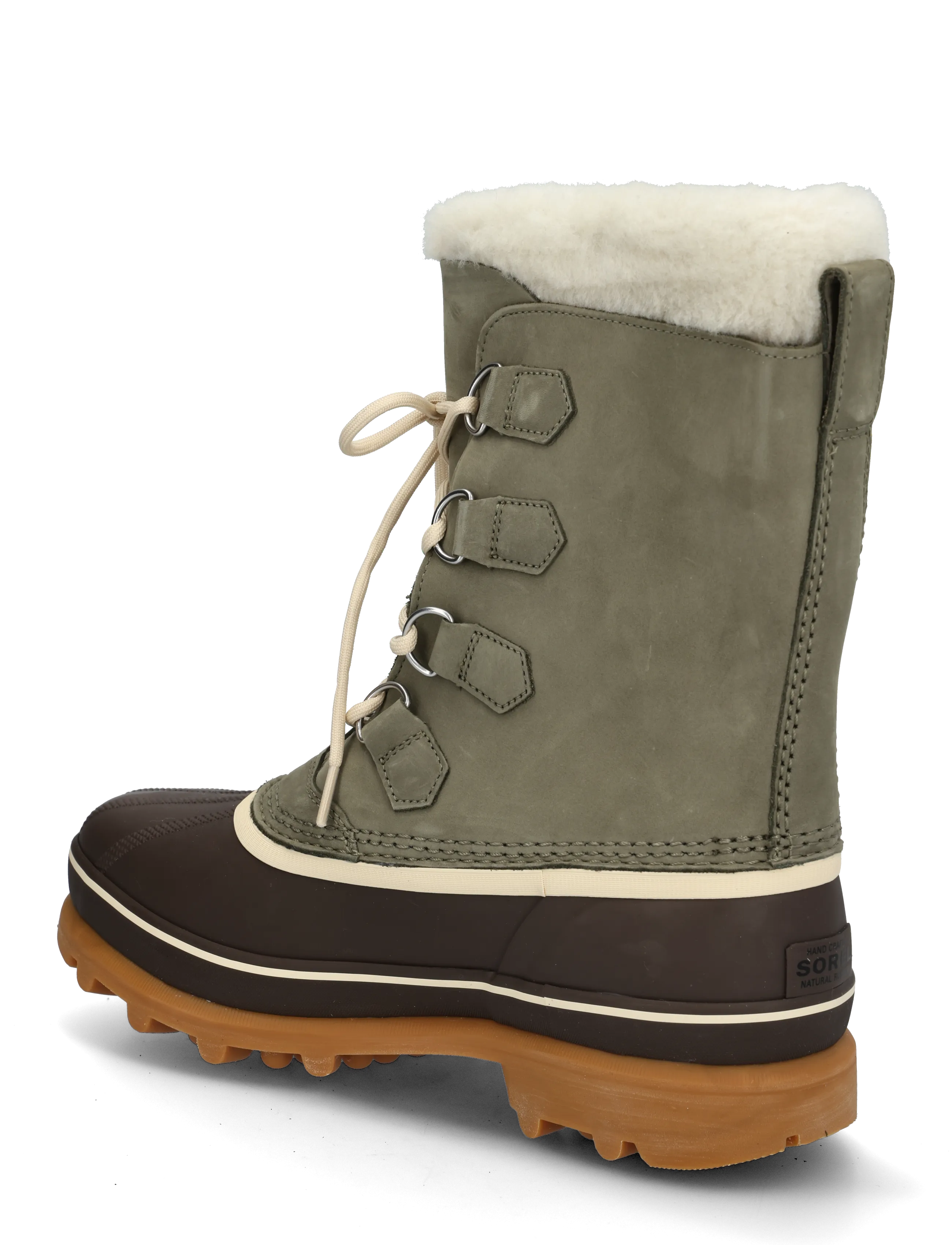 Sorel - CARIBOU WP - matka- ja kõndimisjalatsid - stone green, tobacco - 1