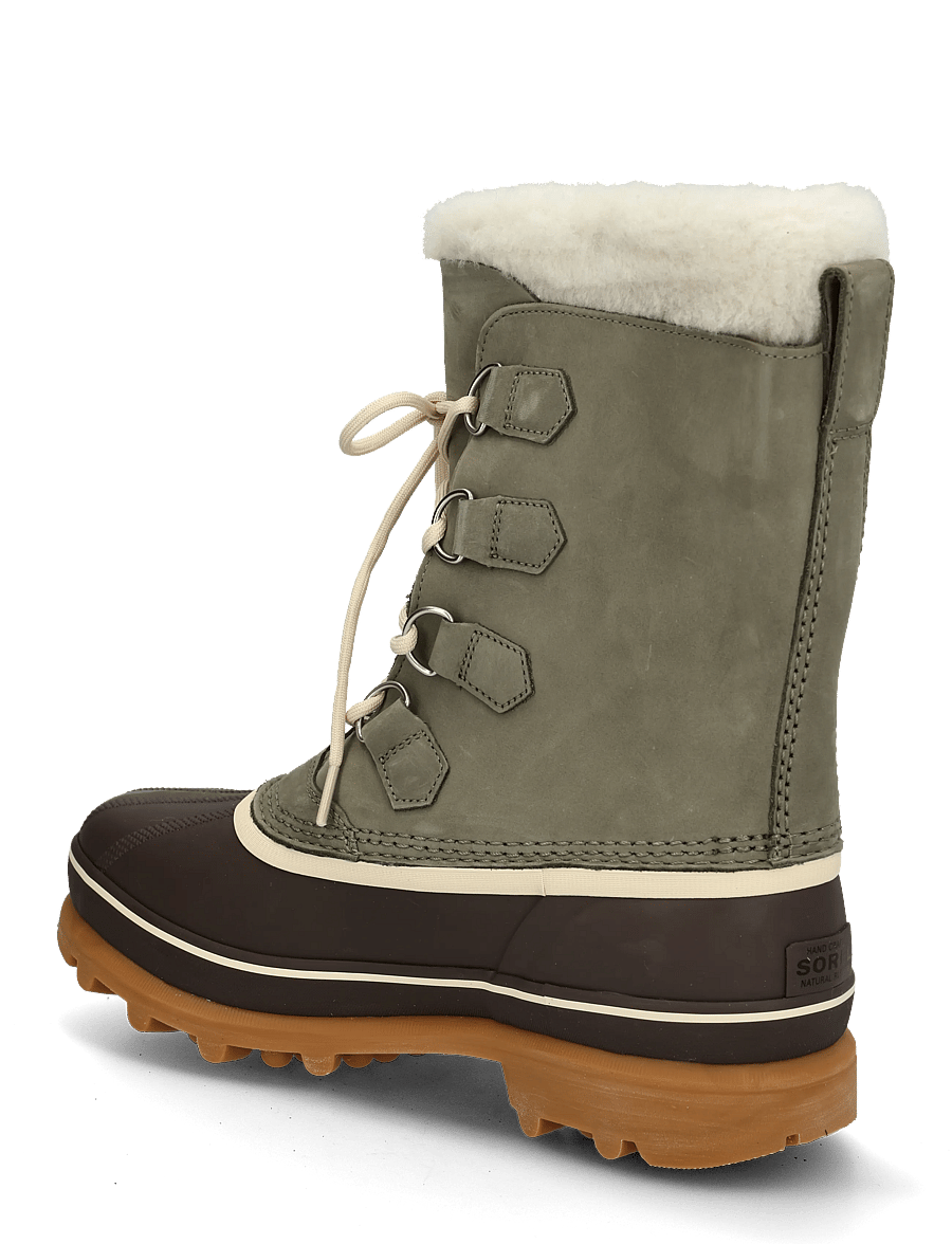 Sorel - CARIBOU WP - matka- ja kõndimisjalatsid - stone green, tobacco - 1