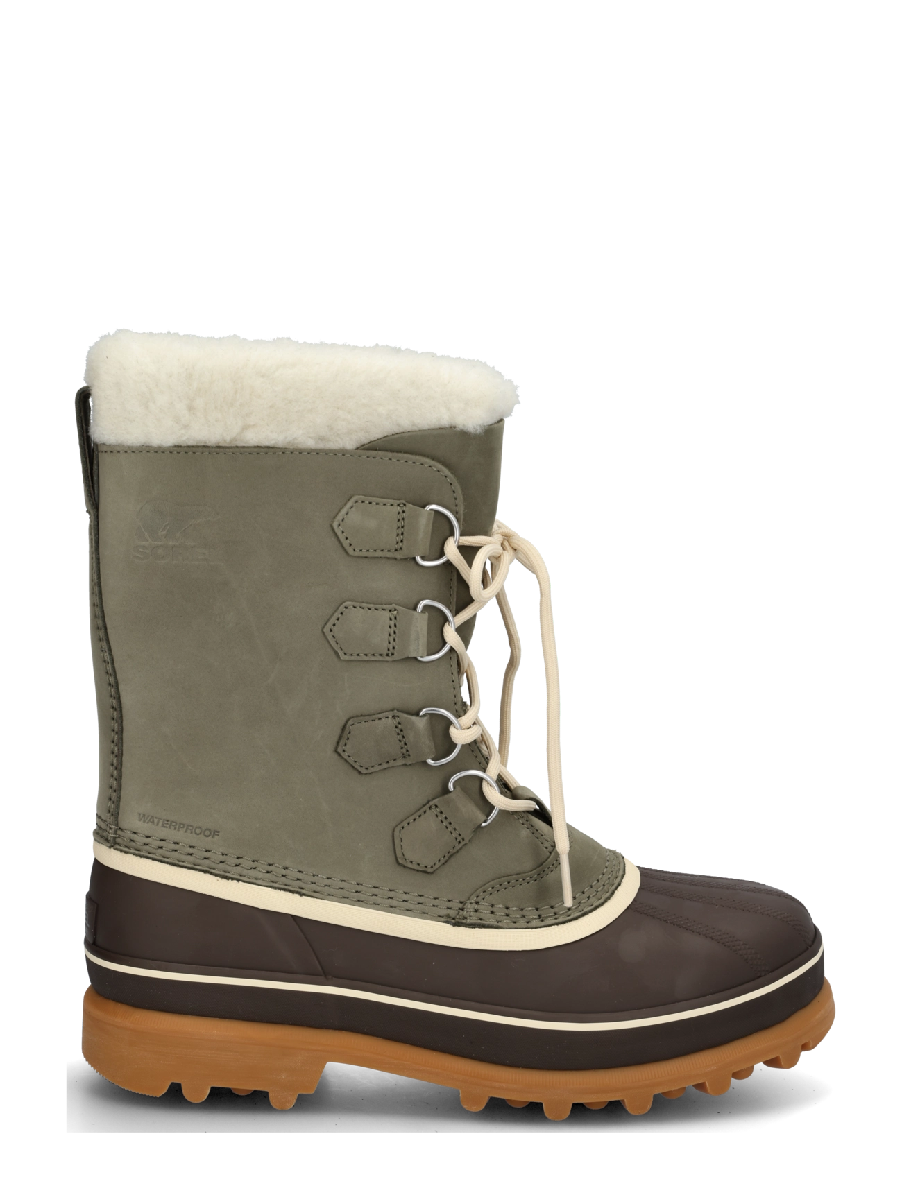 Sorel - CARIBOU WP - vandringsskor - stone green, tobacco - 2