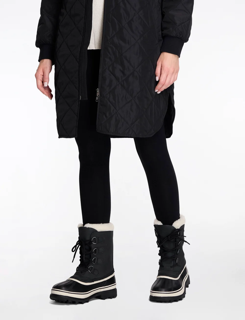 Sorel - CARIBOU WP - winterstiefel - black, stone - 0