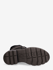 Sorel - LENNOX LACE COZY STKD WP - tasapohjaiset nilkkurit - jet, black - 4