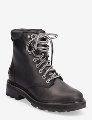 Sorel - LENNOX LACE STKD WP - laced boots - black, sea salt - 0