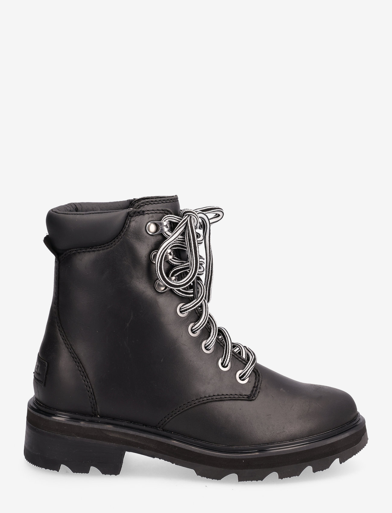 Sorel - LENNOX LACE STKD WP - laced boots - black, sea salt - 1
