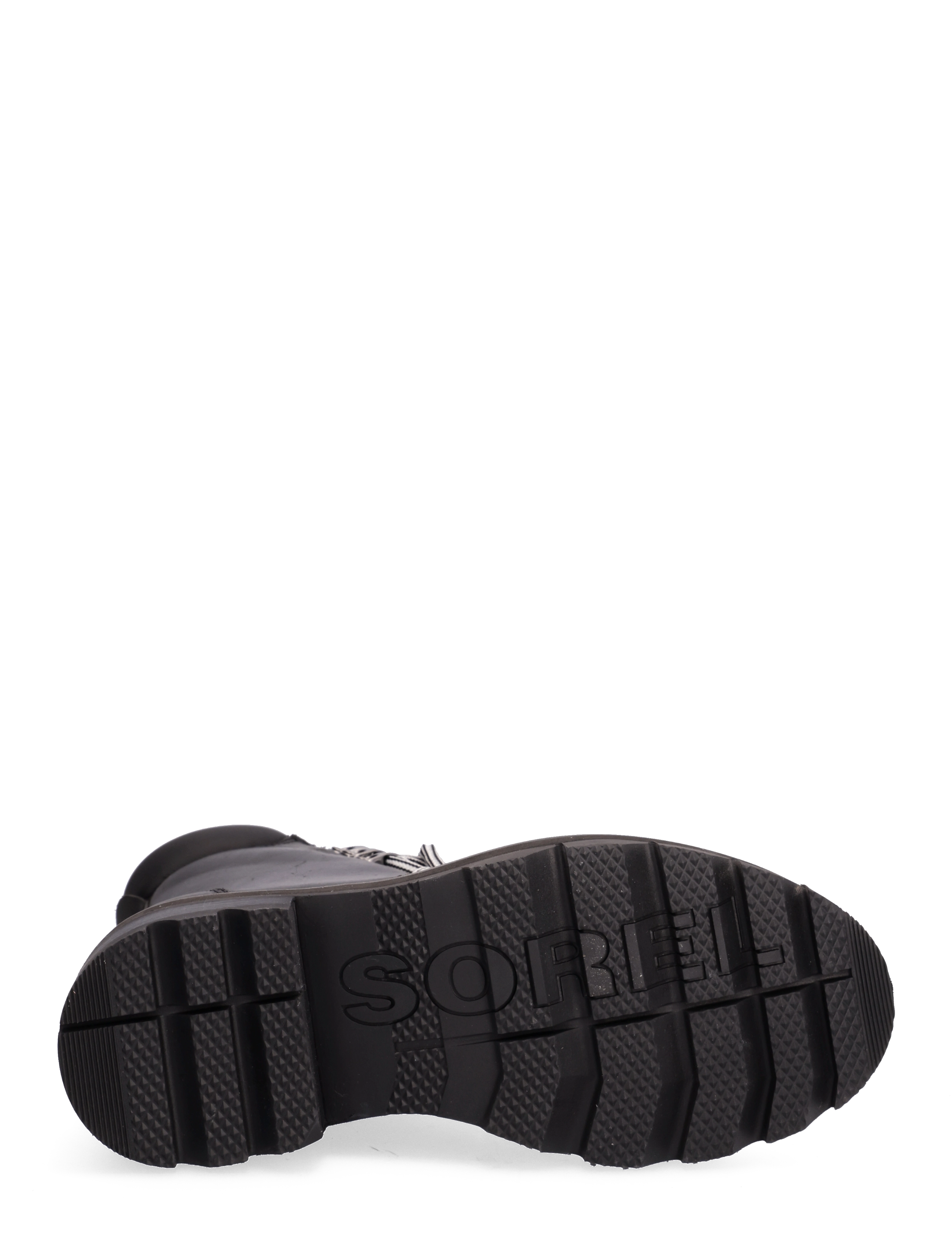 Sorel - LENNOX LACE STKD WP - buty na wędrówki - black, sea salt - 4