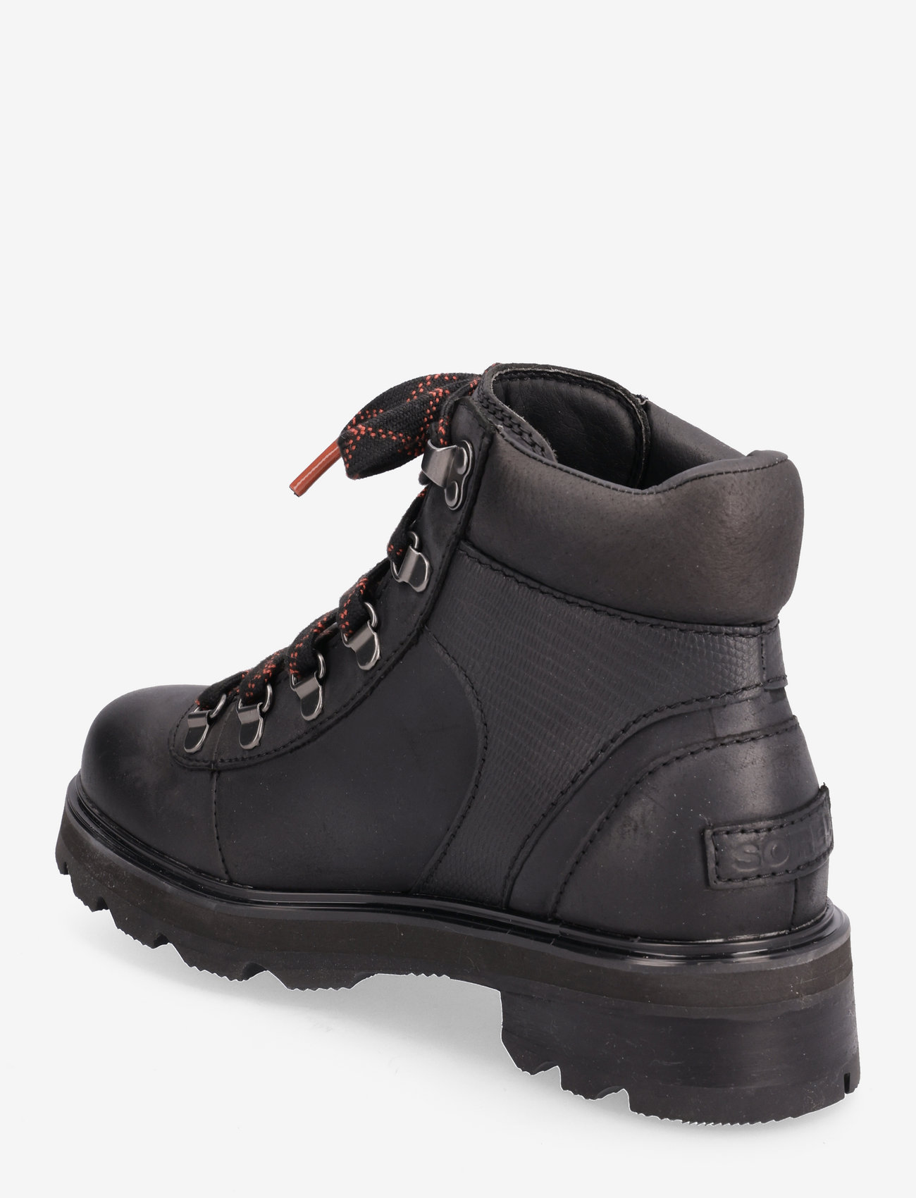Sorel - LENNOX HIKER STKD WP - vandresko - black, warp red - 2