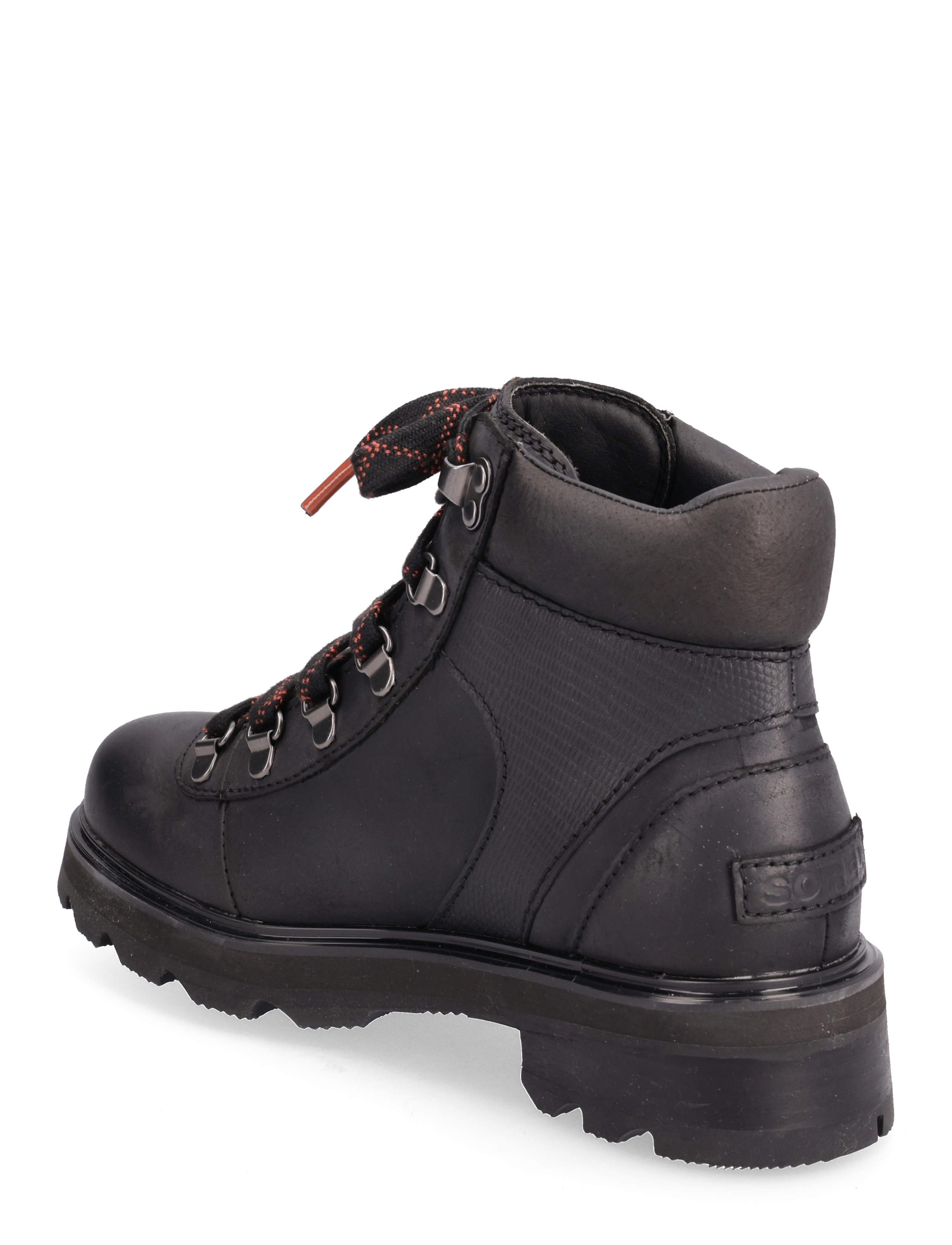 Sorel - LENNOX HIKER STKD WP - vandresko - black, warp red - 2