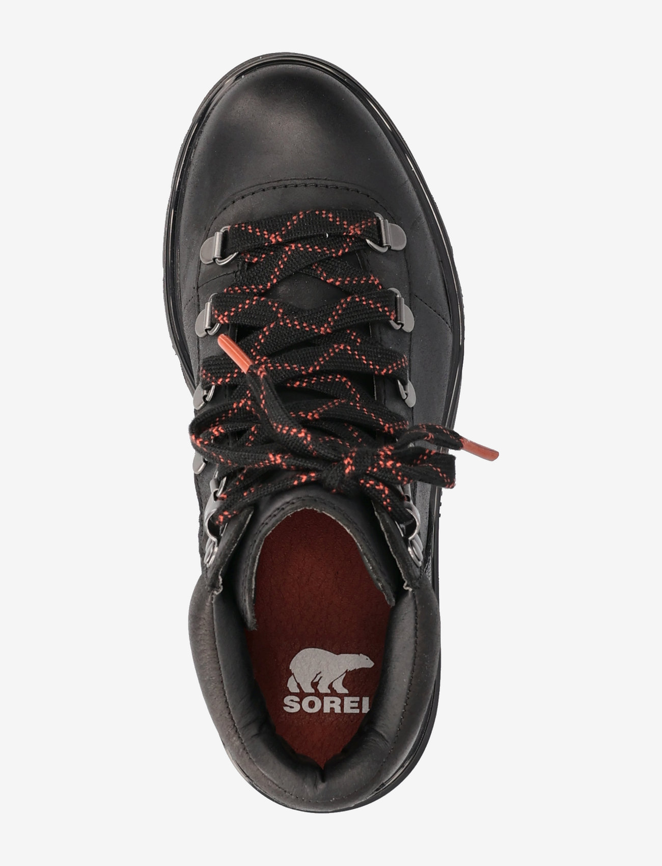 Sorel - LENNOX HIKER STKD WP - vandresko - black, warp red - 3