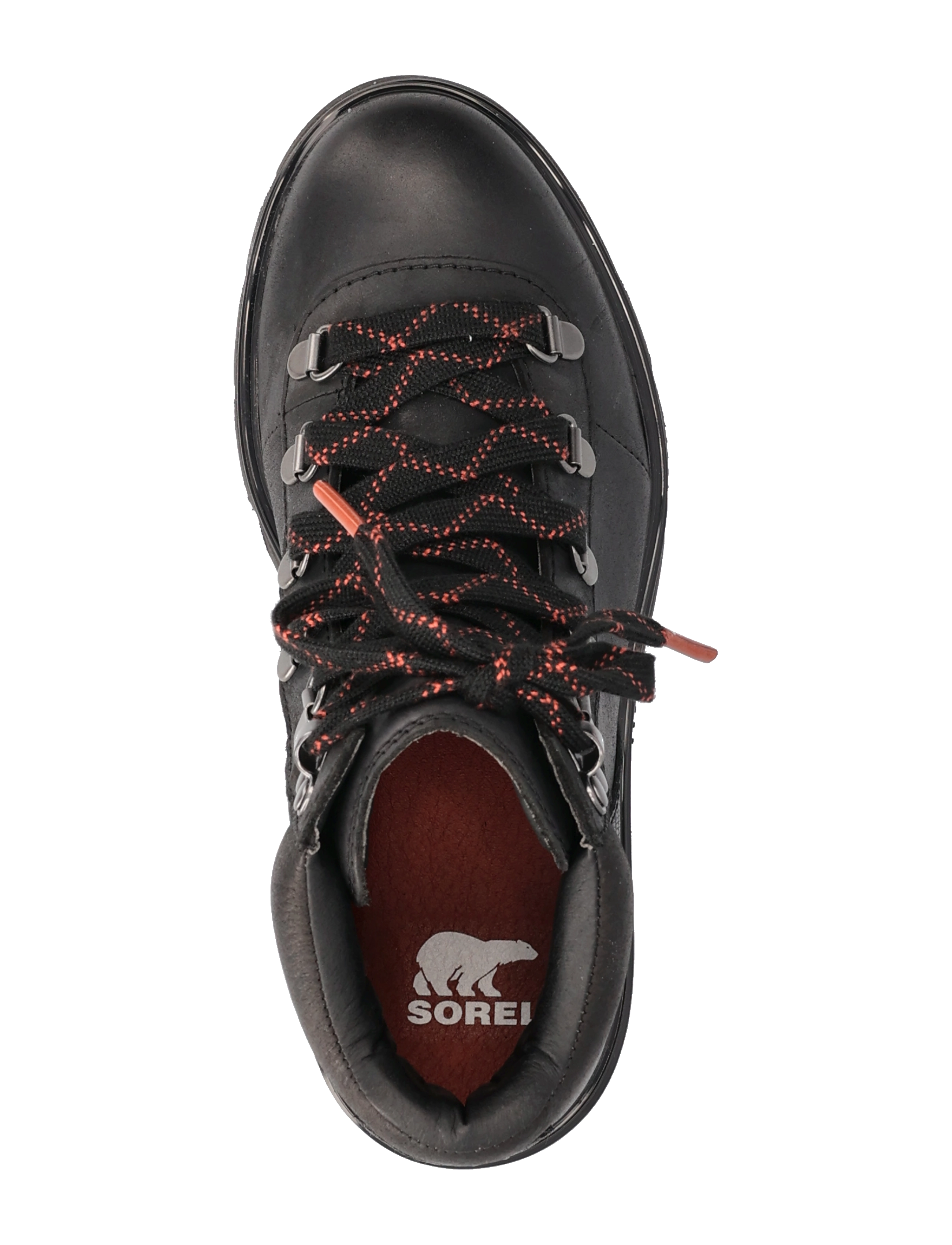 Sorel - LENNOX HIKER STKD WP - vandresko - black, warp red - 3