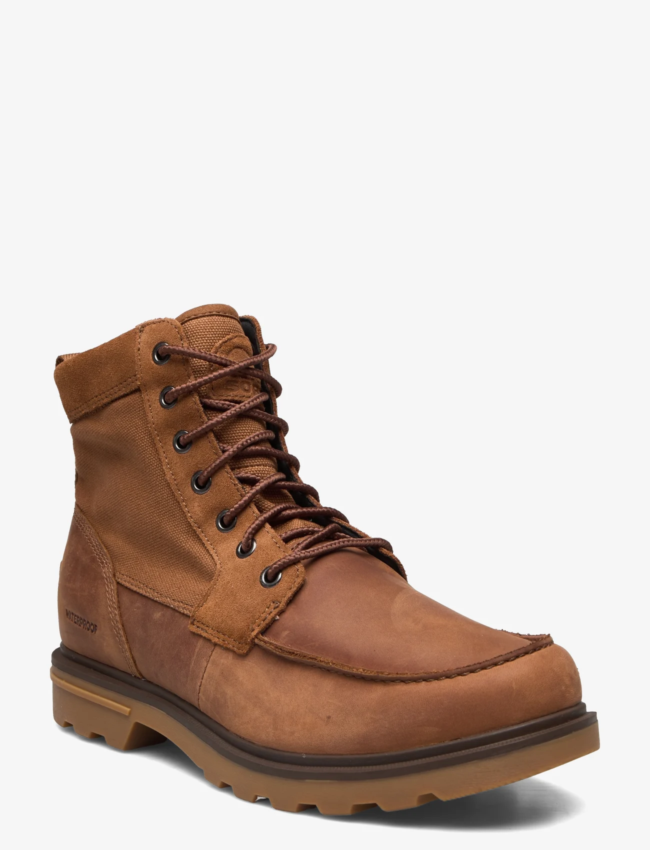 Sorel - CARSON MOC WP - vinter boots - velvet tan, gum 2 - 0