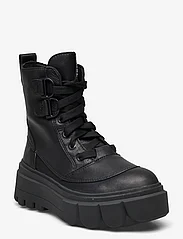 Sorel - CARIBOU X BOOT LACE WP - buty sznurowane - black, sea salt - 0