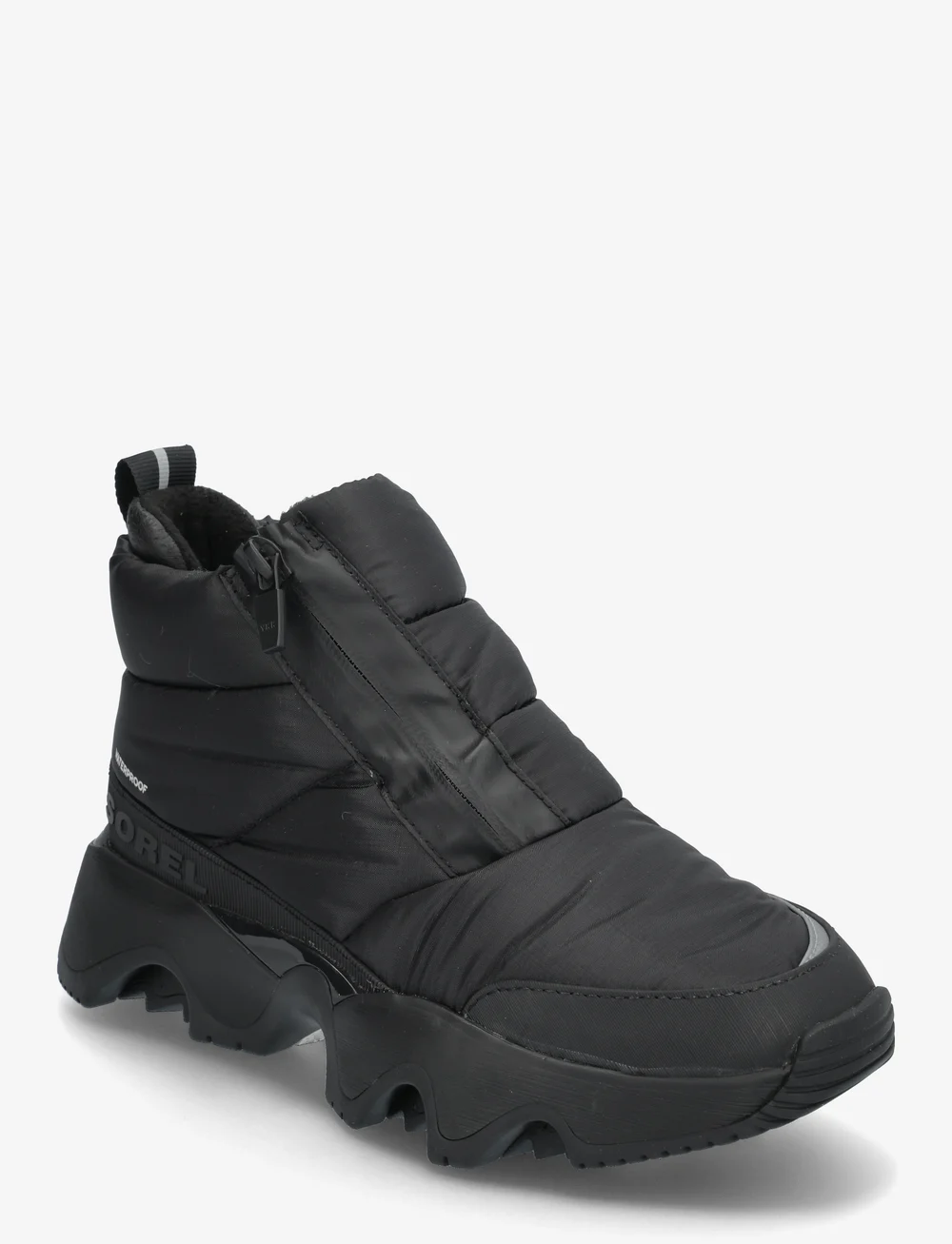 Sorel - KINETIC IMPACT PUFFY ZIP WP - talvikengät - black, sea salt - 0