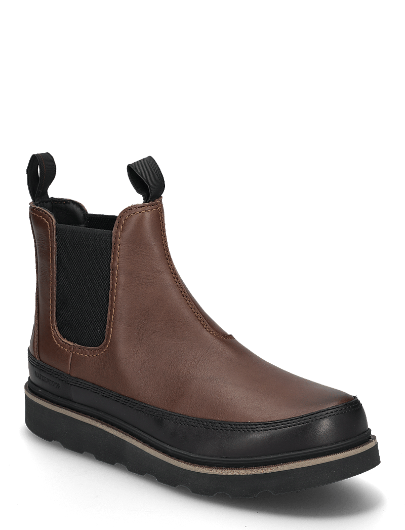 Sorel - SLABTOWN 62' CHELSEA WP - hiking shoes - tobacco, black - 0
