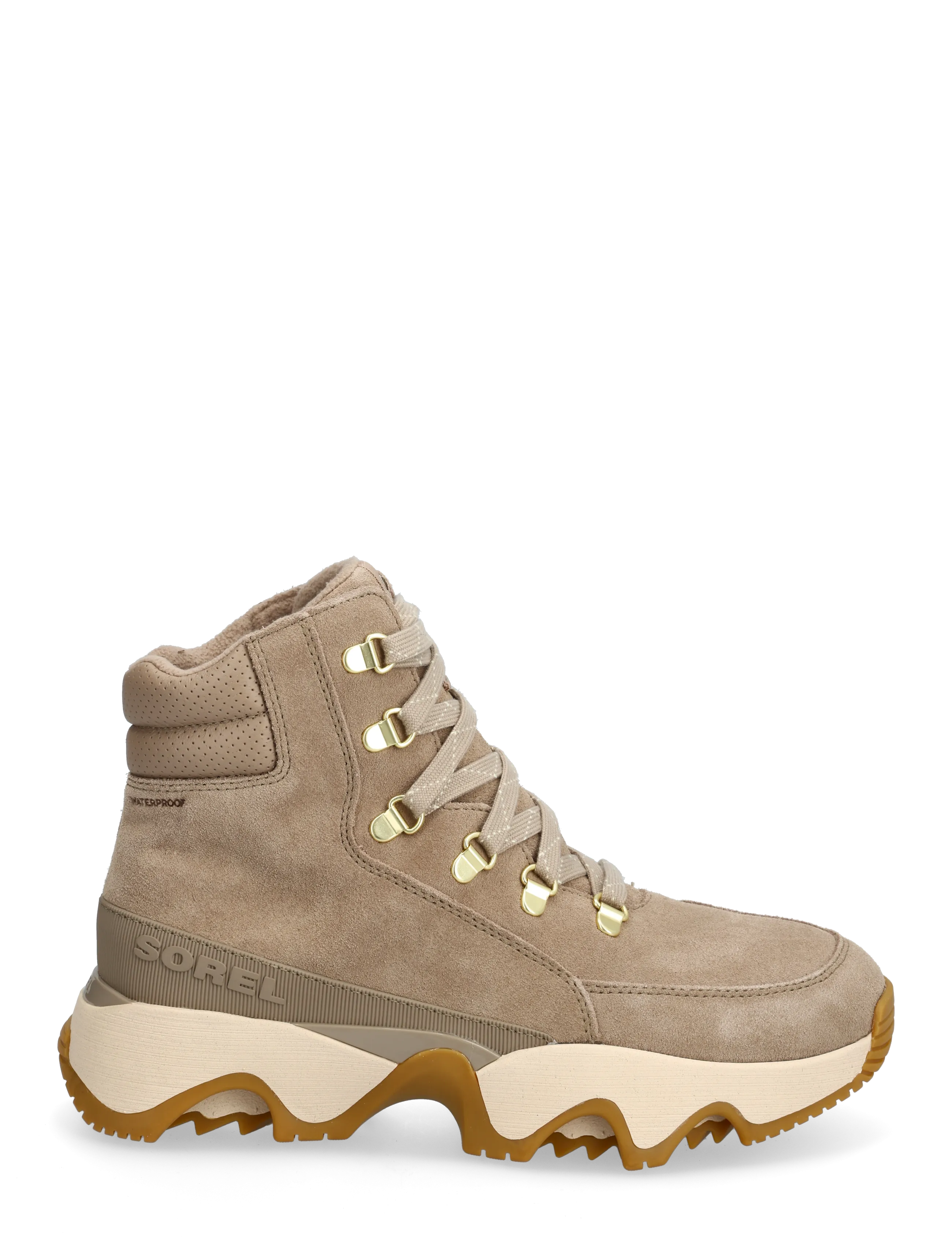Sorel - KINETIC IMPACT CONQUEST PLUS WP - laced boots - omega taupe, gum 17 - 1
