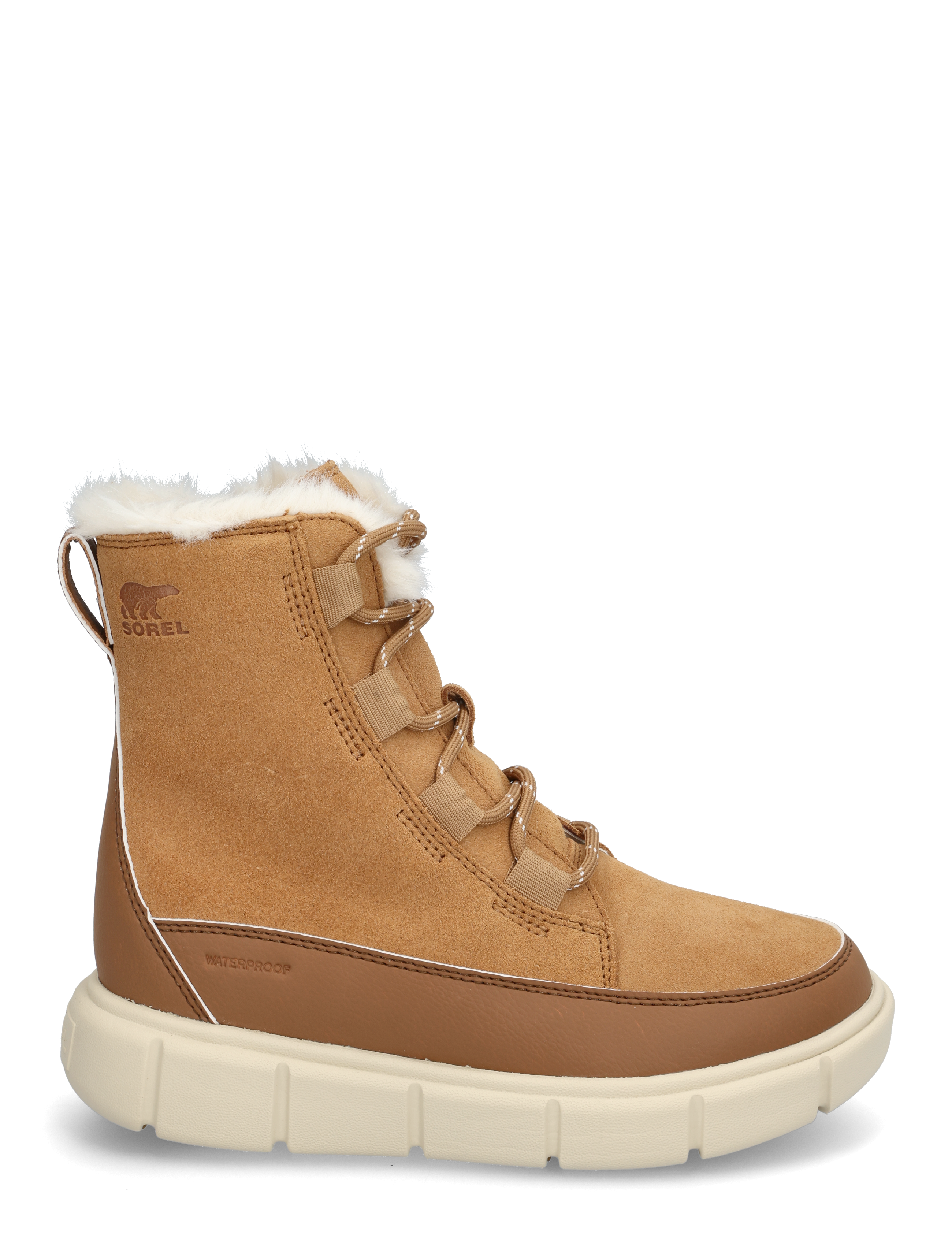 Sorel - YOUTH SOREL EXPLORER III LACE WP - vandringsskor - tawny buff, bleached ceramic - 1